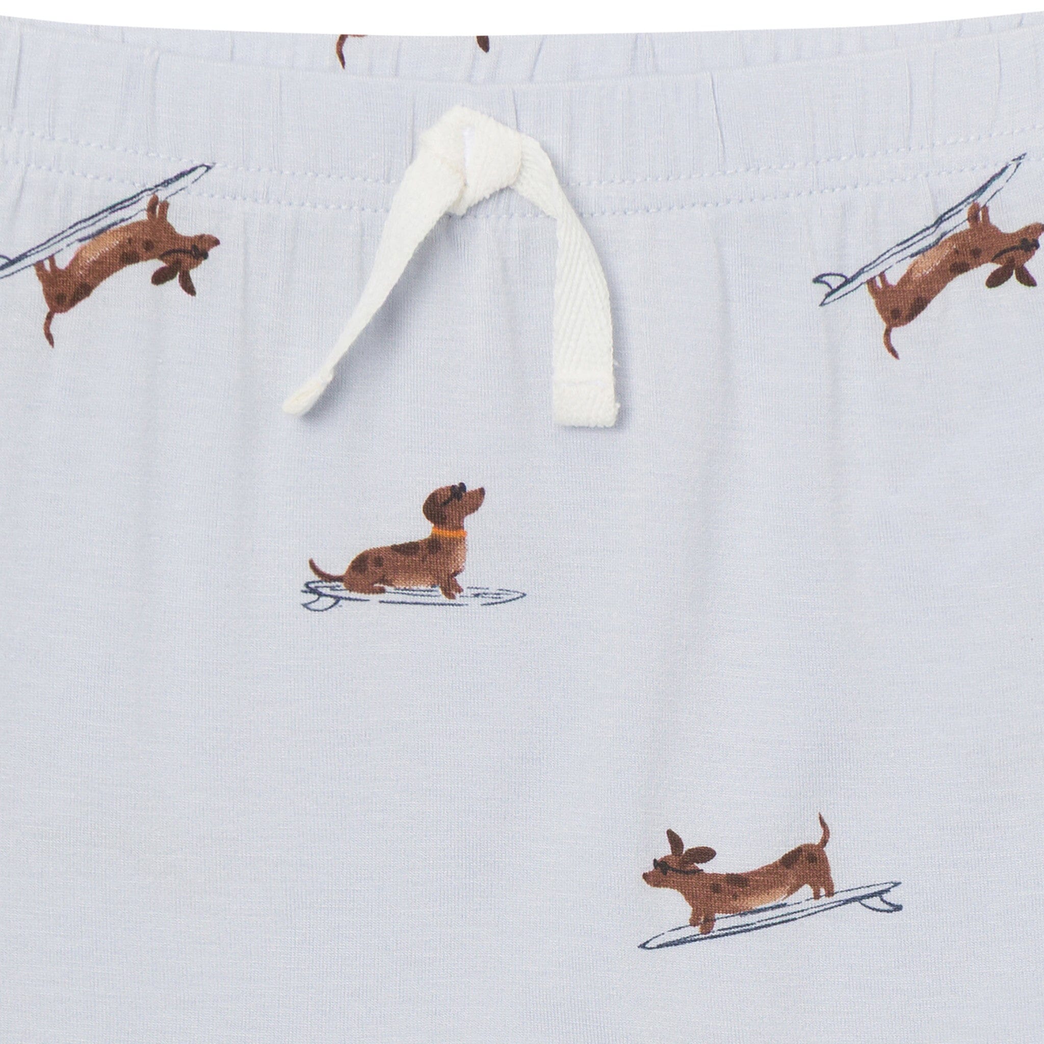 4-Piece Baby Boys Dachshund Surf Bodysuits and Pants Viscose Set - Image 6