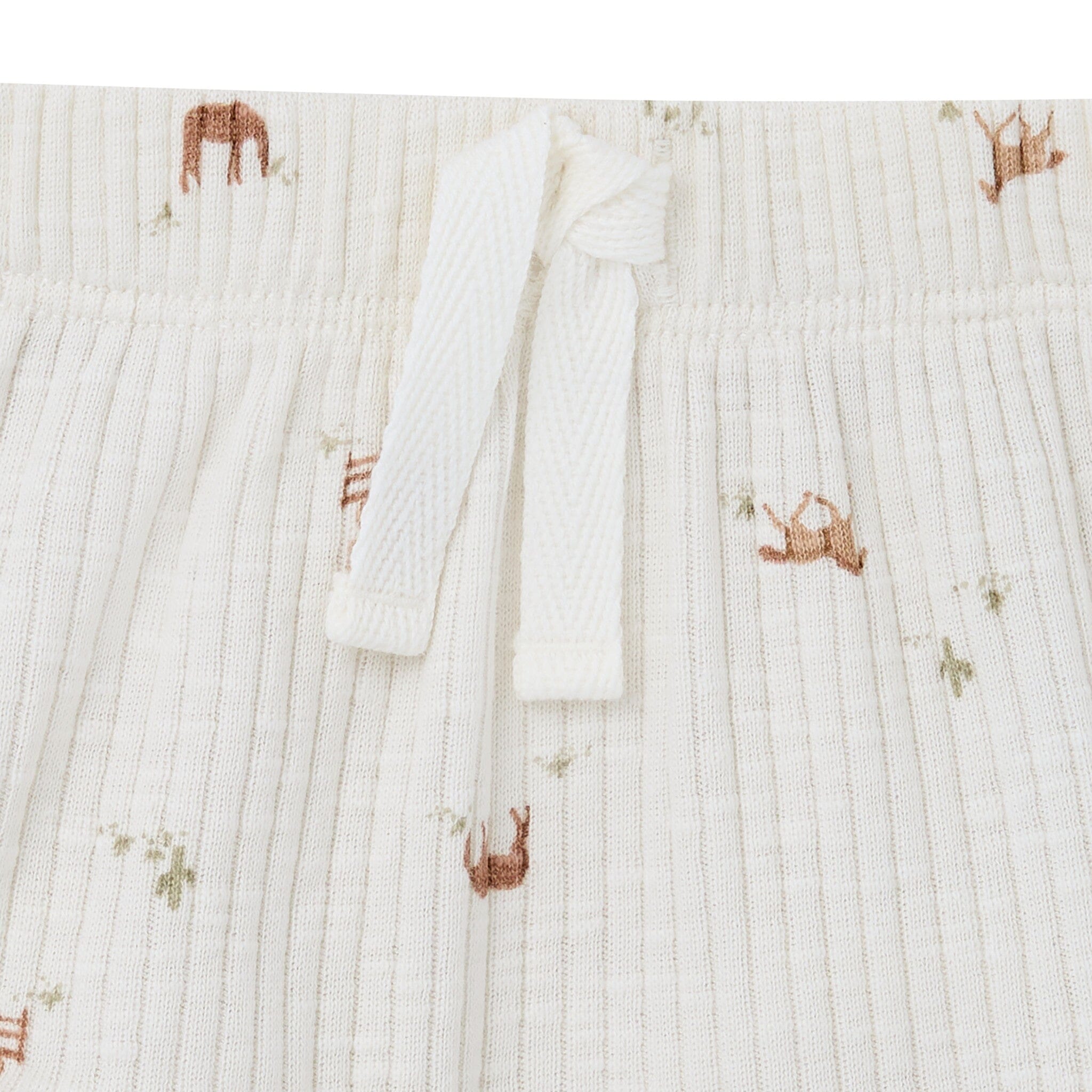 4-Piece Baby Neutral Horse Barn Short Sleeve Bodysuits and Shorts Set - Image 7