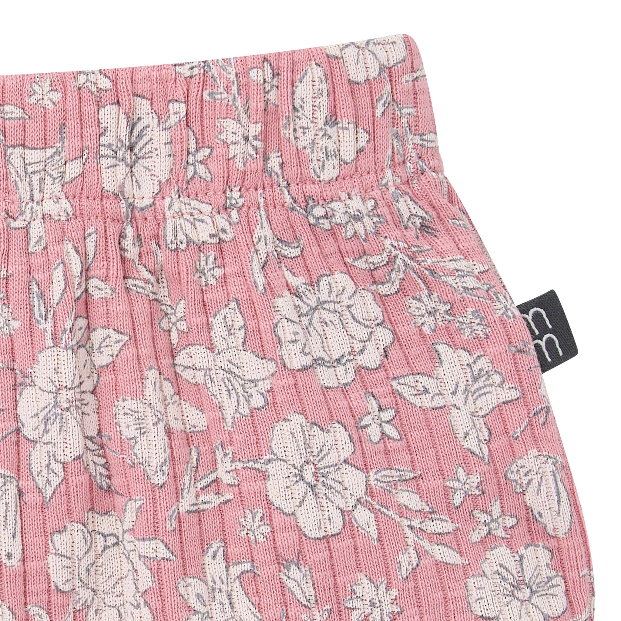 4-Piece Baby Girls Pink Flower Short Sleeve Bodysuits and Shorts Set - Image 16