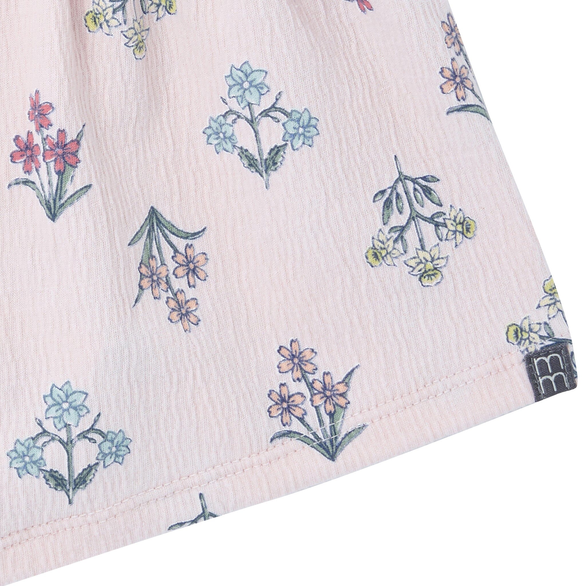2-Piece Girls Pink Floral Top and Shorts Set - Image 12