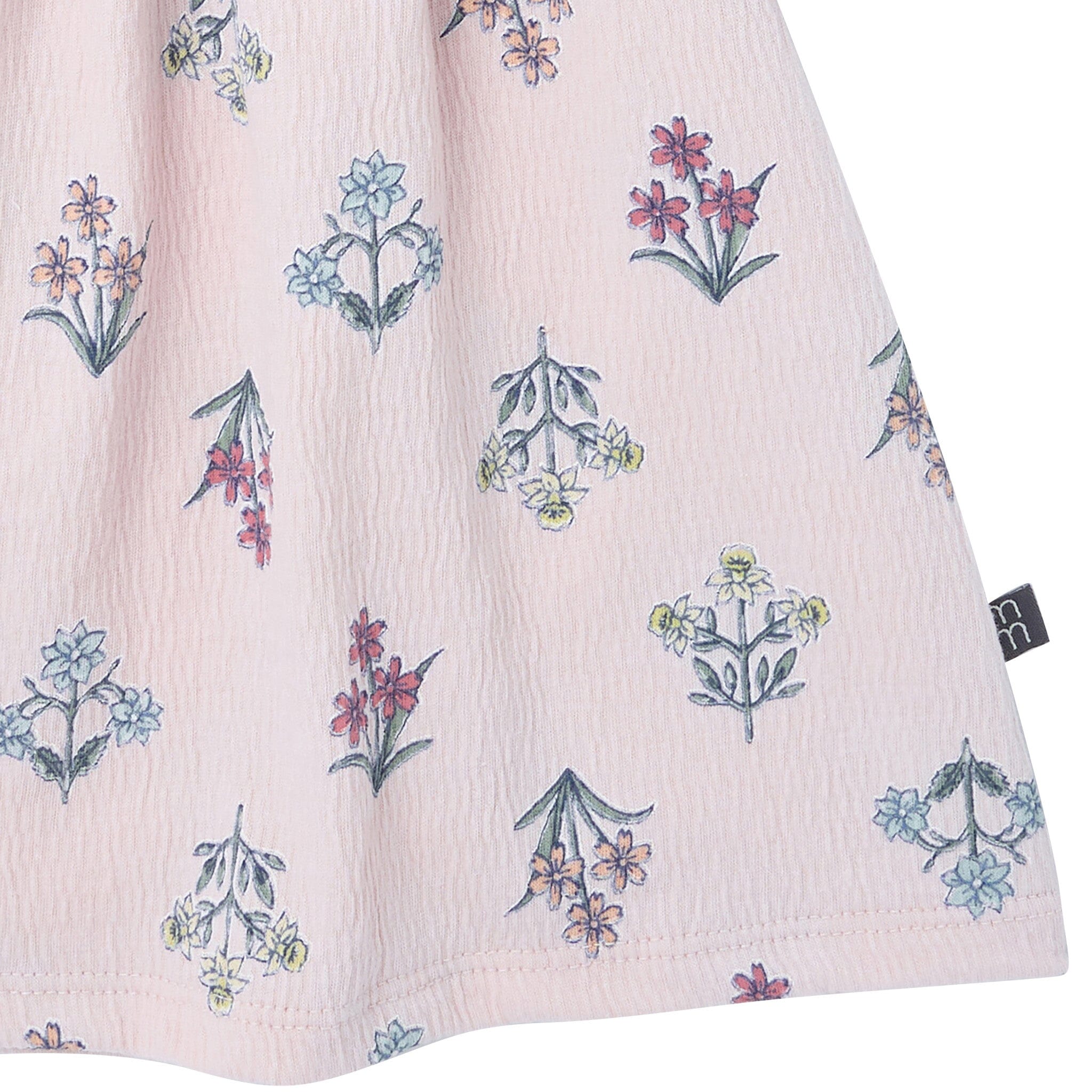2-Piece Girls Pink Floral Top and Shorts Set - Image 8
