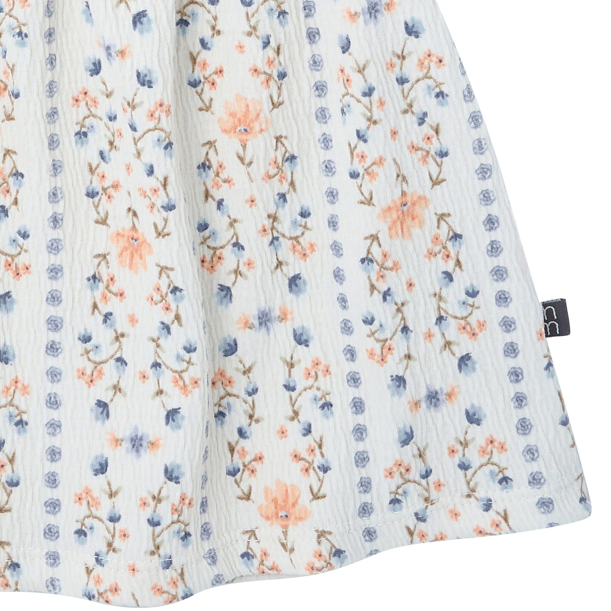 2-Piece Girls Floral Stripe Top and Shorts Set - Image 4