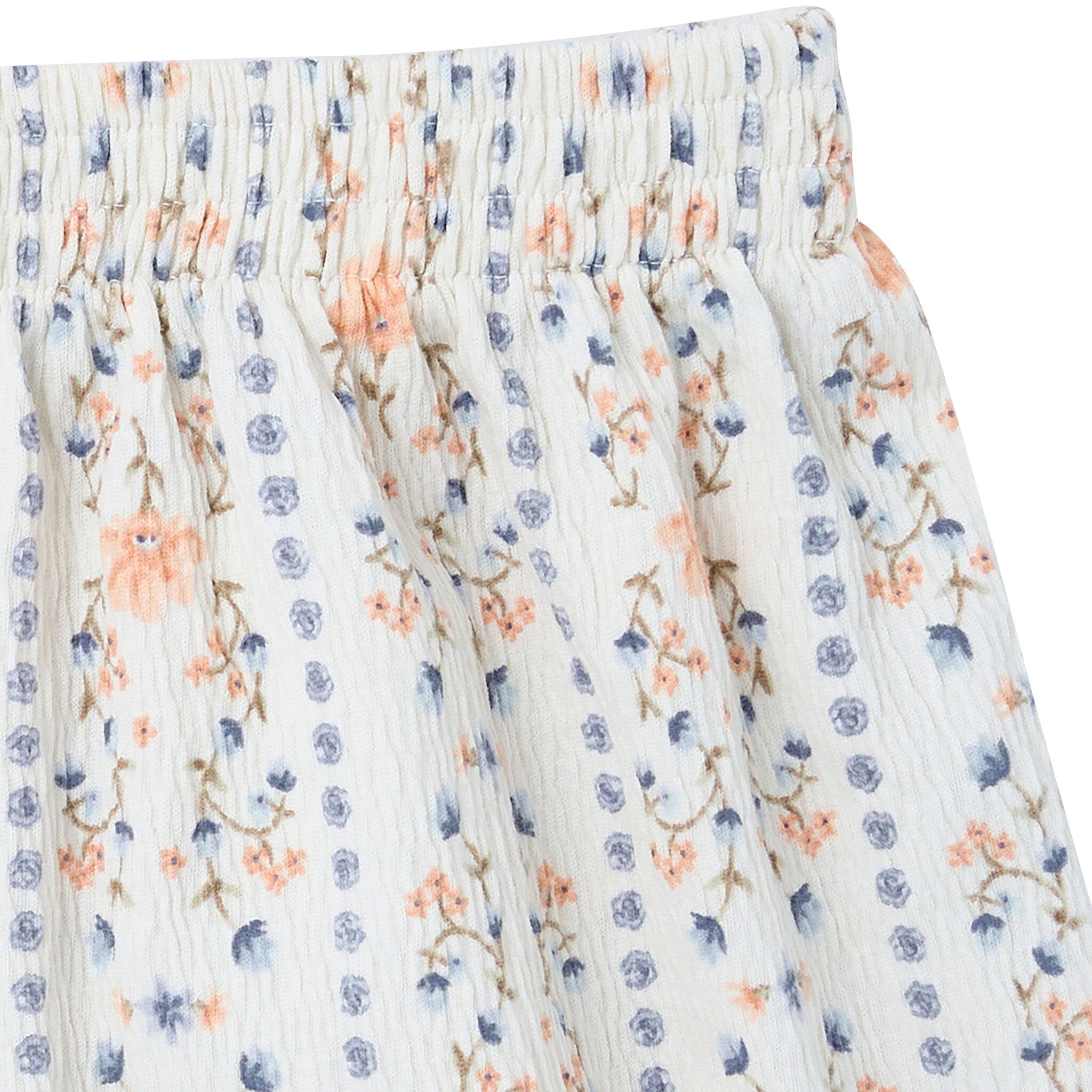 2-Piece Girls Floral Stripe Top and Shorts Set - Image 7