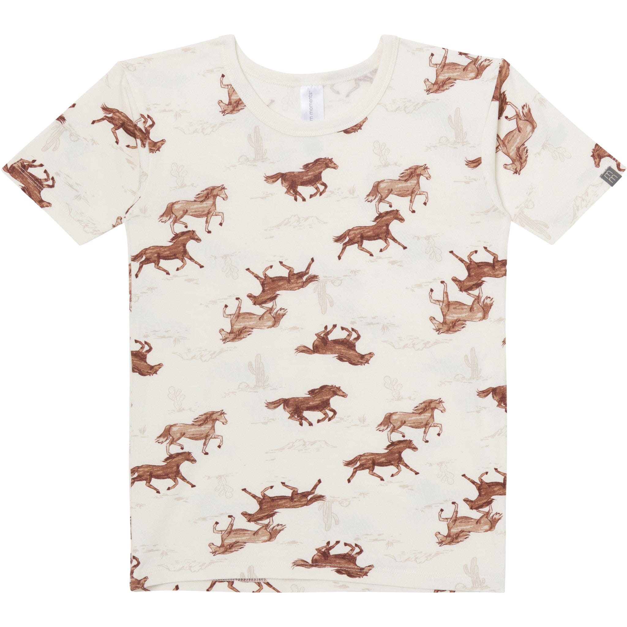 4-Piece Boys Wild Horses Viscose Snug Fit Pajama Set - Image 2