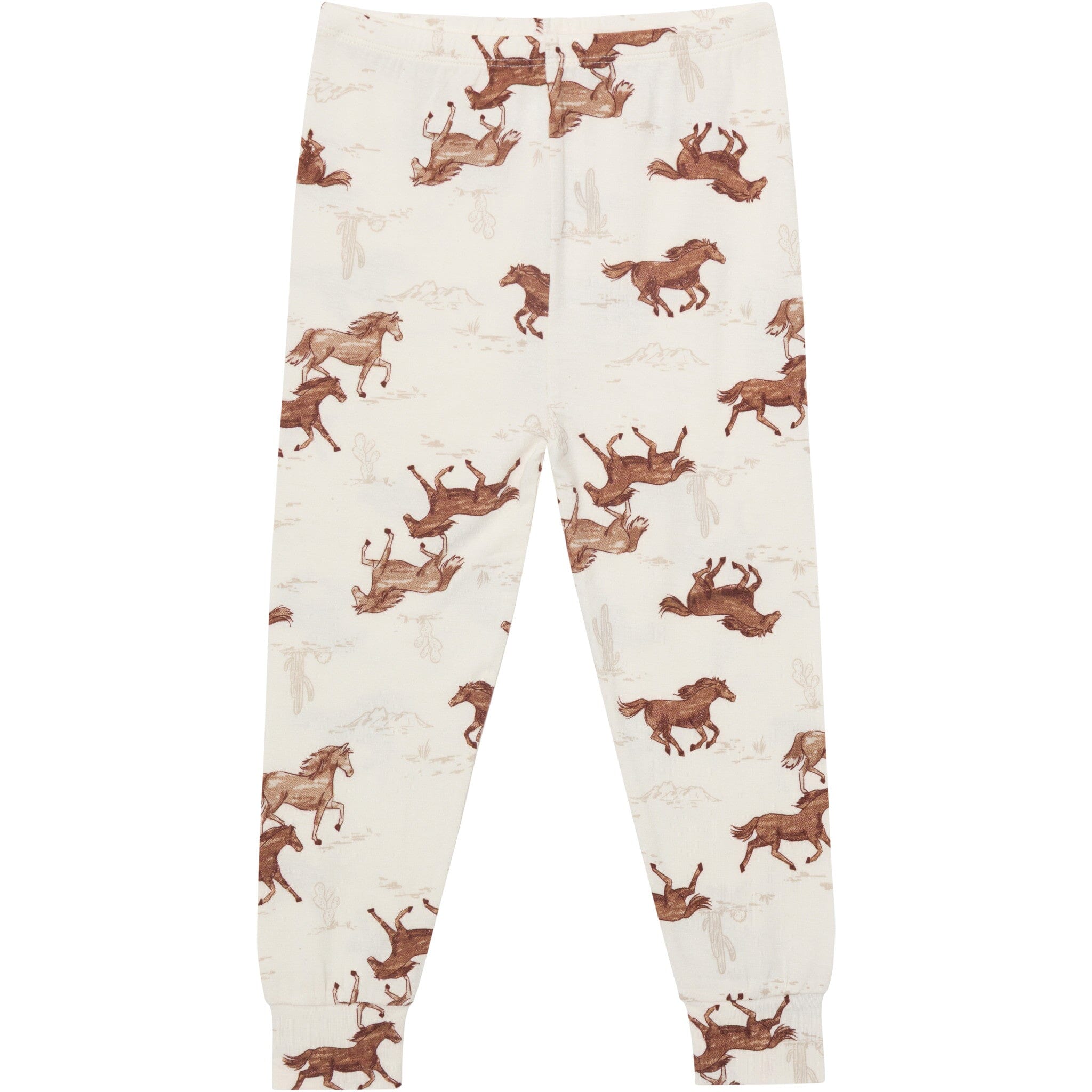 4-Piece Boys Wild Horses Viscose Snug Fit Pajama Set - Image 5