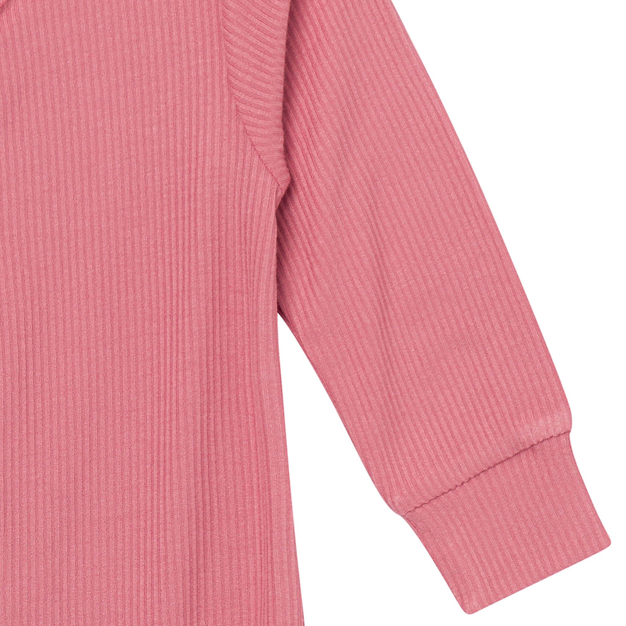 2-Pack Baby Girls Pink Flower Zip Front Viscose Rompers - Image 12