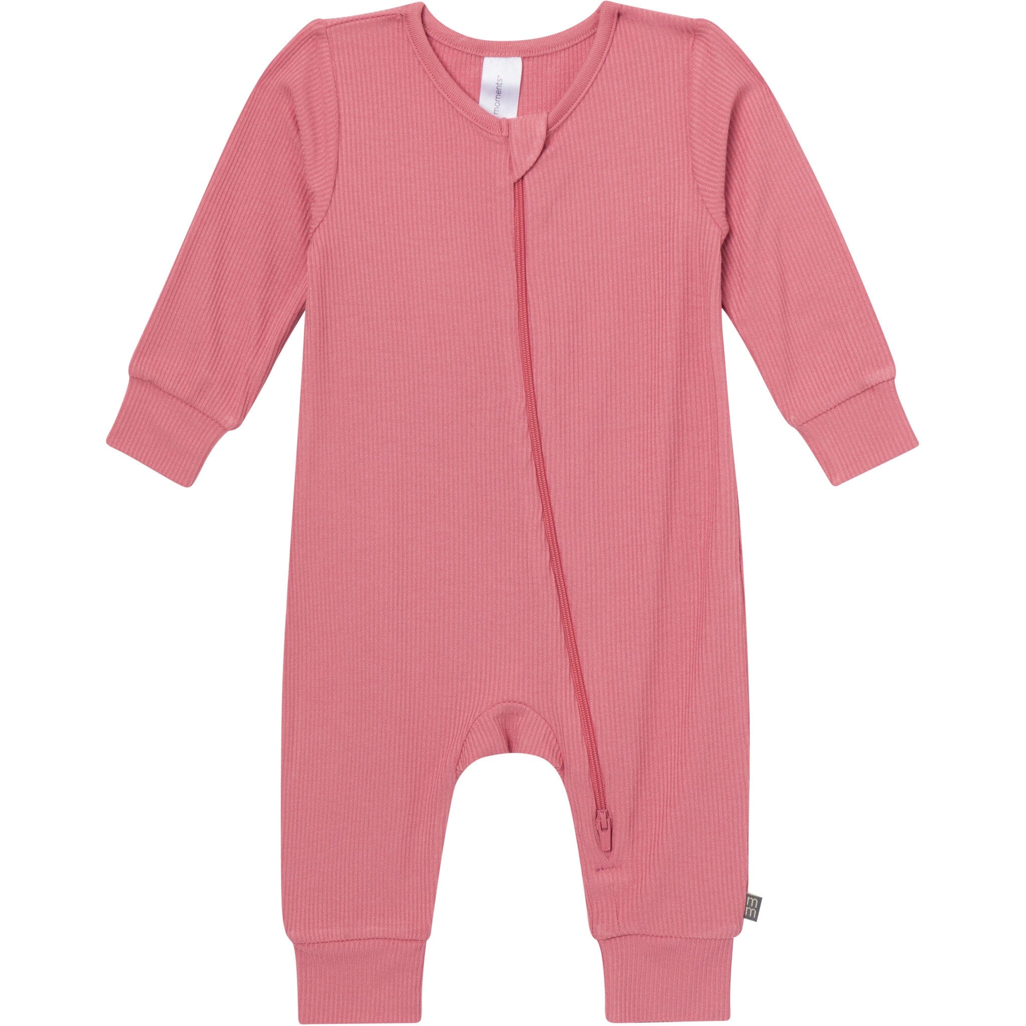 2-Pack Baby Girls Pink Flower Zip Front Viscose Rompers - Image 10