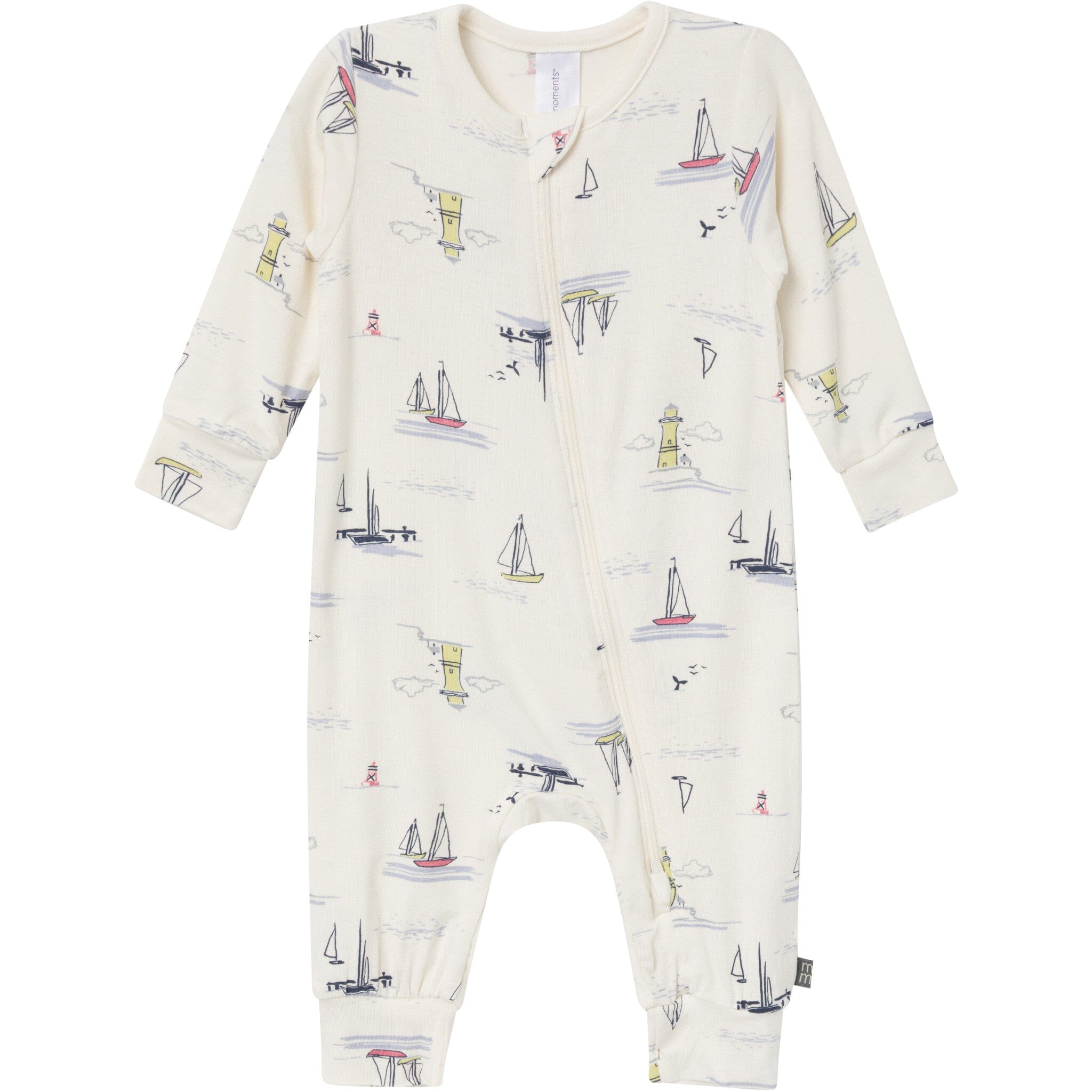 2-Pack Baby Boys Sail Harbor Zip Front Viscose Rompers - Image 2