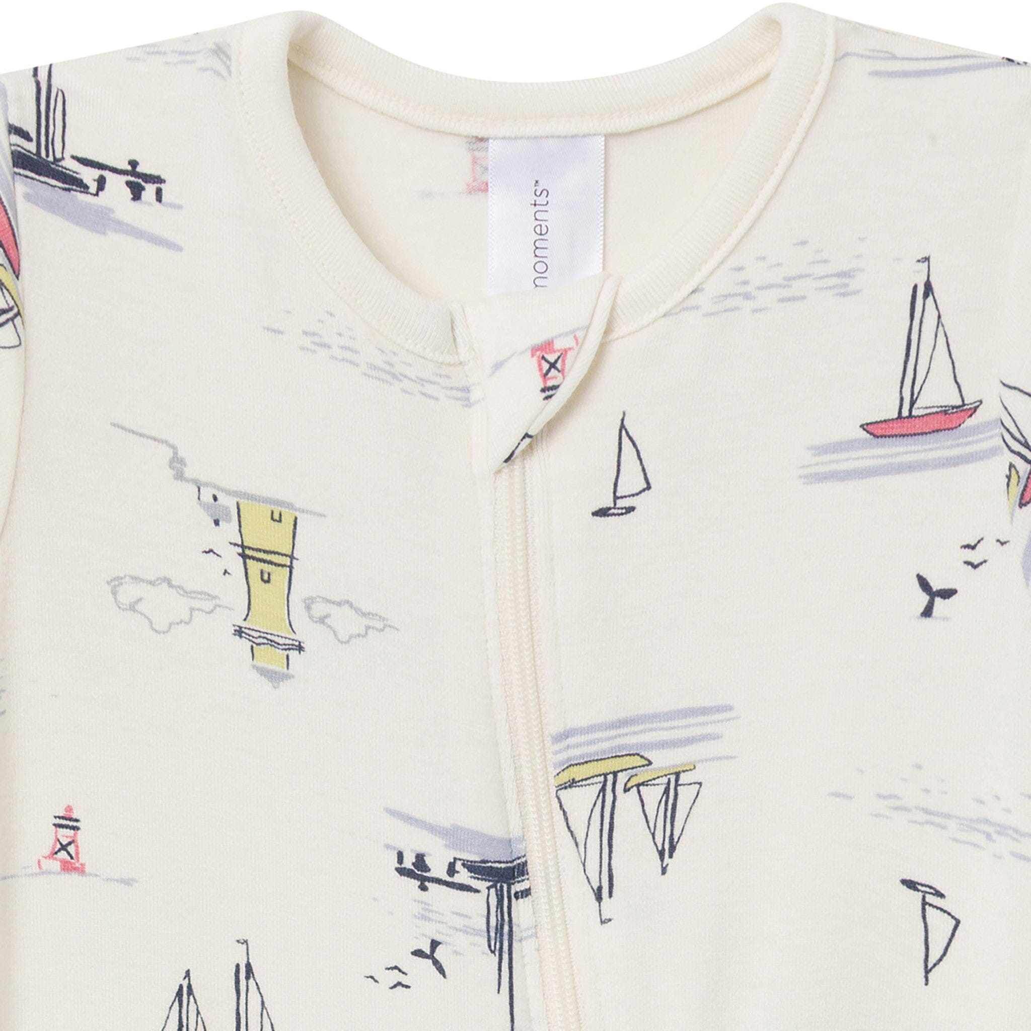 2-Pack Baby Boys Sail Harbor Zip Front Viscose Rompers - Image 3