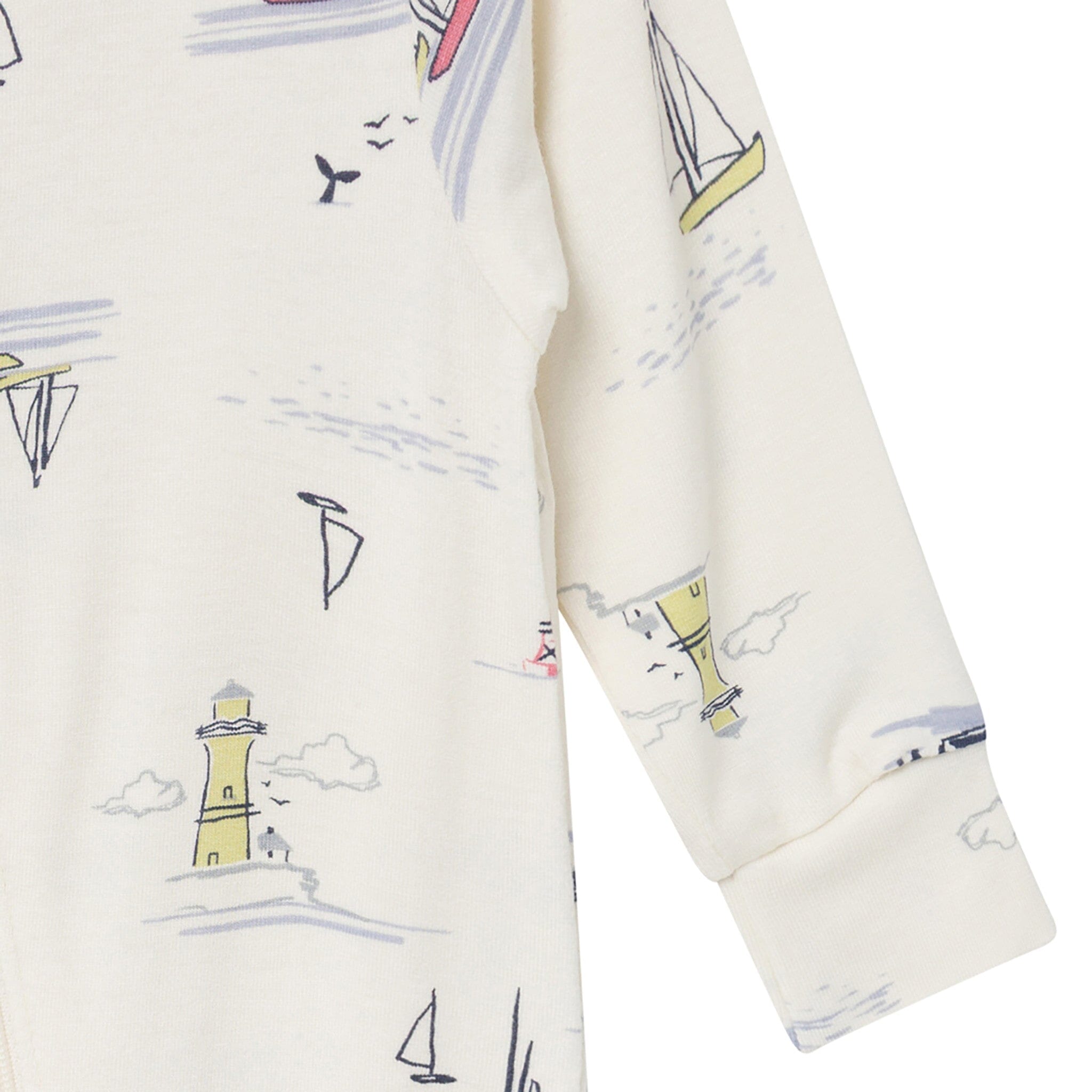 2-Pack Baby Boys Sail Harbor Zip Front Viscose Rompers - Image 4