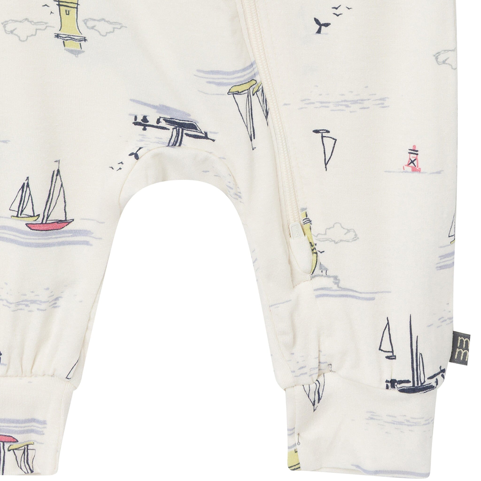 2-Pack Baby Boys Sail Harbor Zip Front Viscose Rompers - Image 5