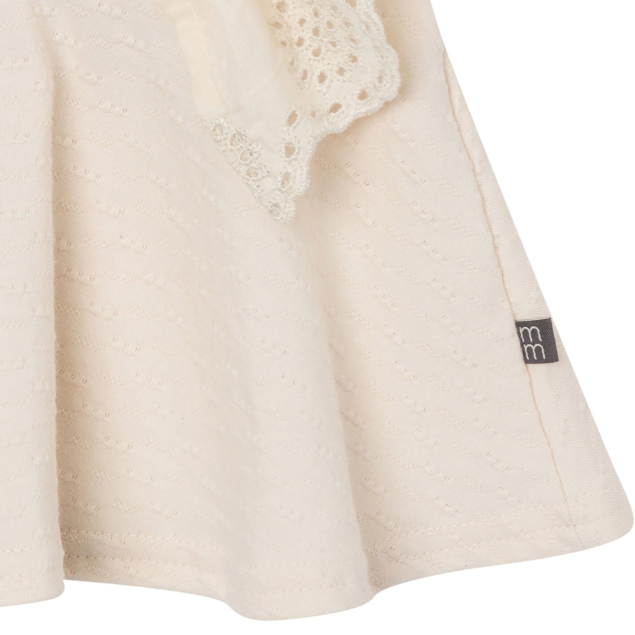 2-Piece Girls Off White Eyelet Top and Shorts Set - Image 9