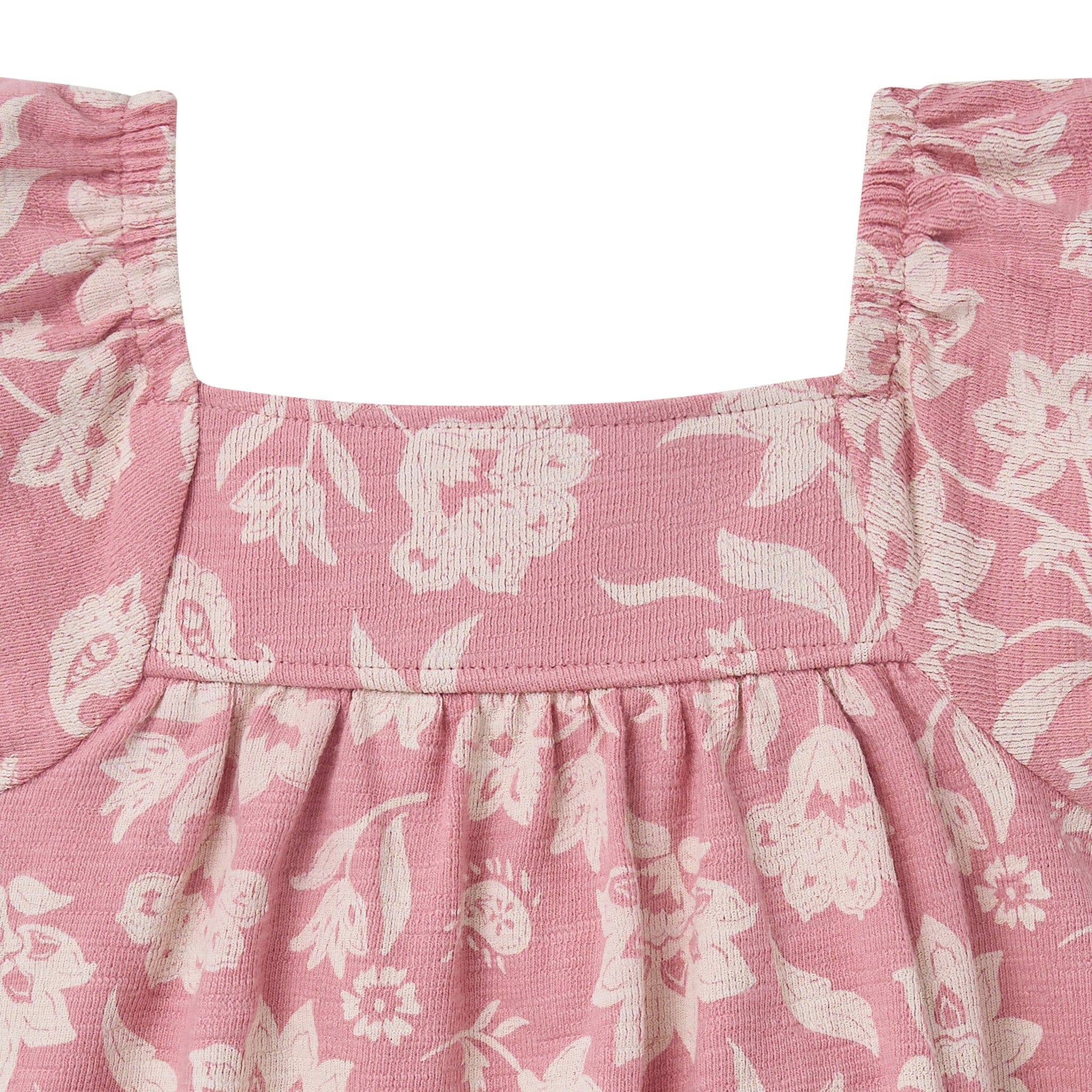 Baby Girls Rose Paisley Bubble Romper - Image 2