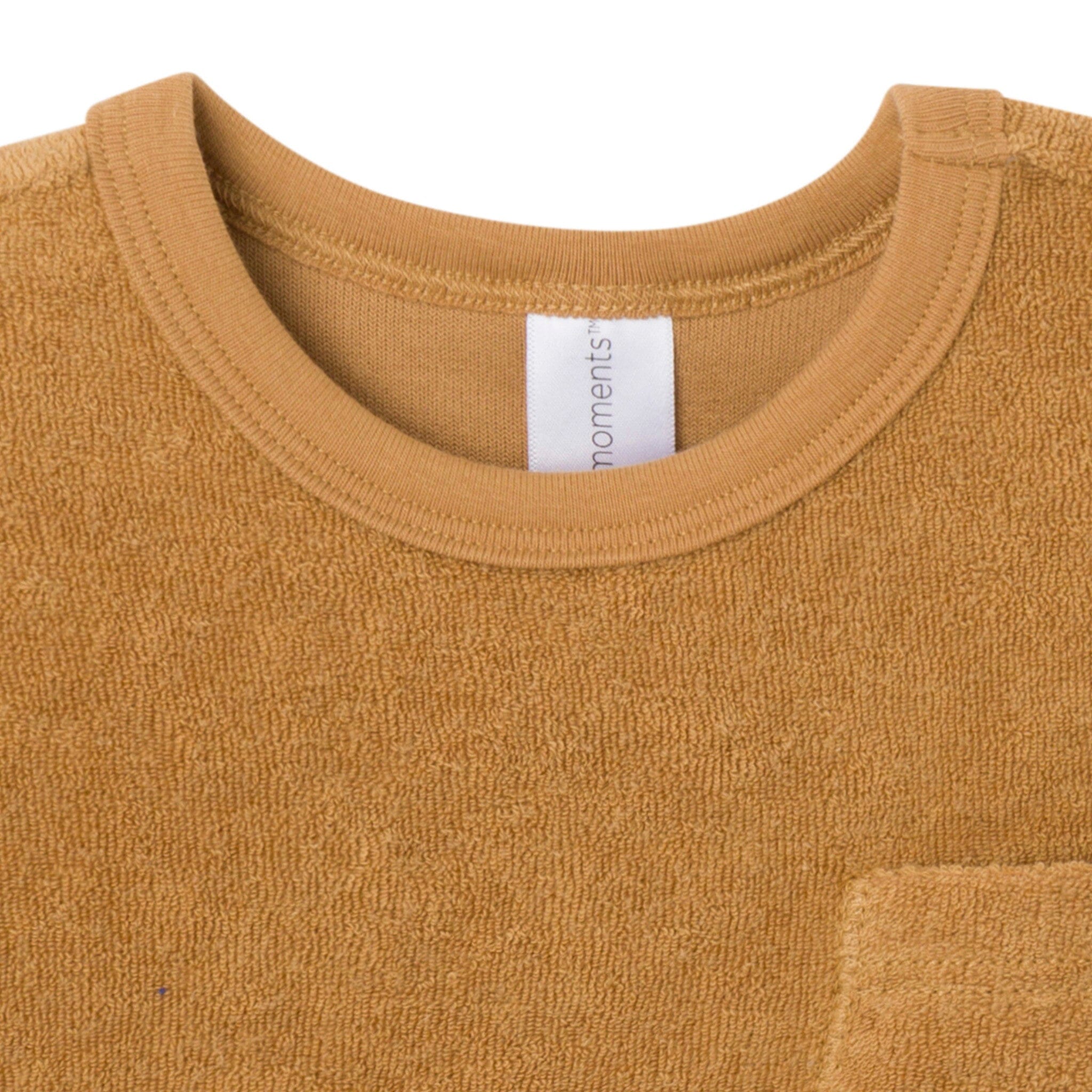 2-Piece Baby Boys Cinnamon Stripe Shirt and Short Set - Image 3