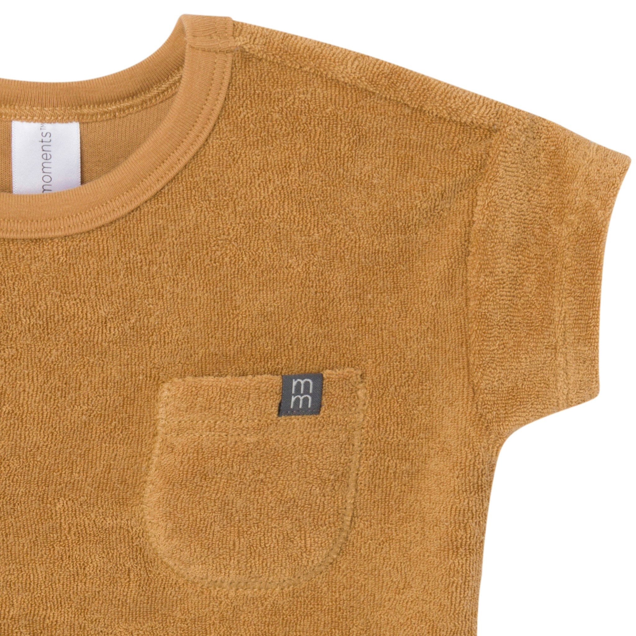 2-Piece Baby Boys Cinnamon Stripe Shirt and Short Set - Image 4
