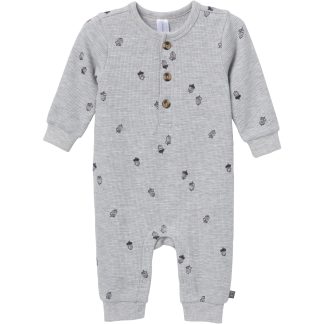 Baby Boys Grey Heather Acorn Slouch Romper