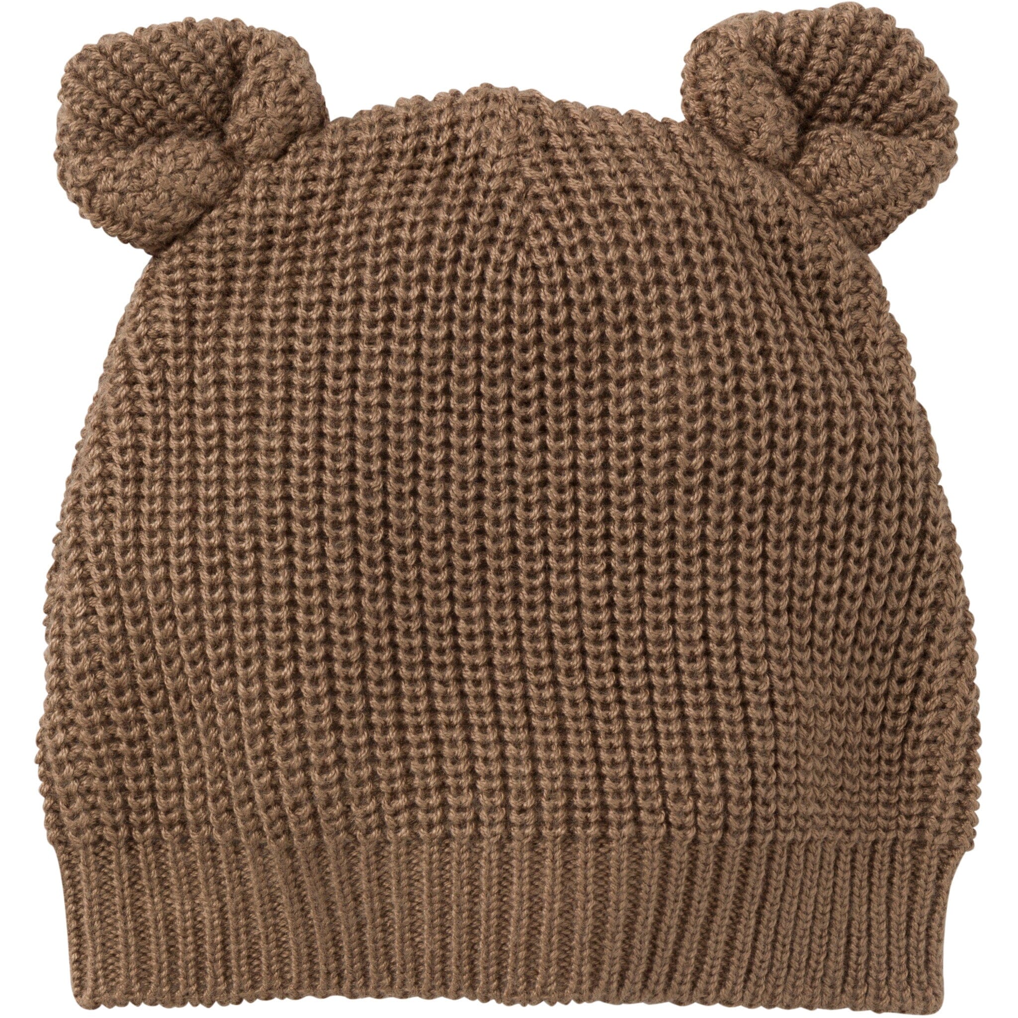 2-Piece Baby Neutral Brown Sweater Romper & Hat Set - Image 4
