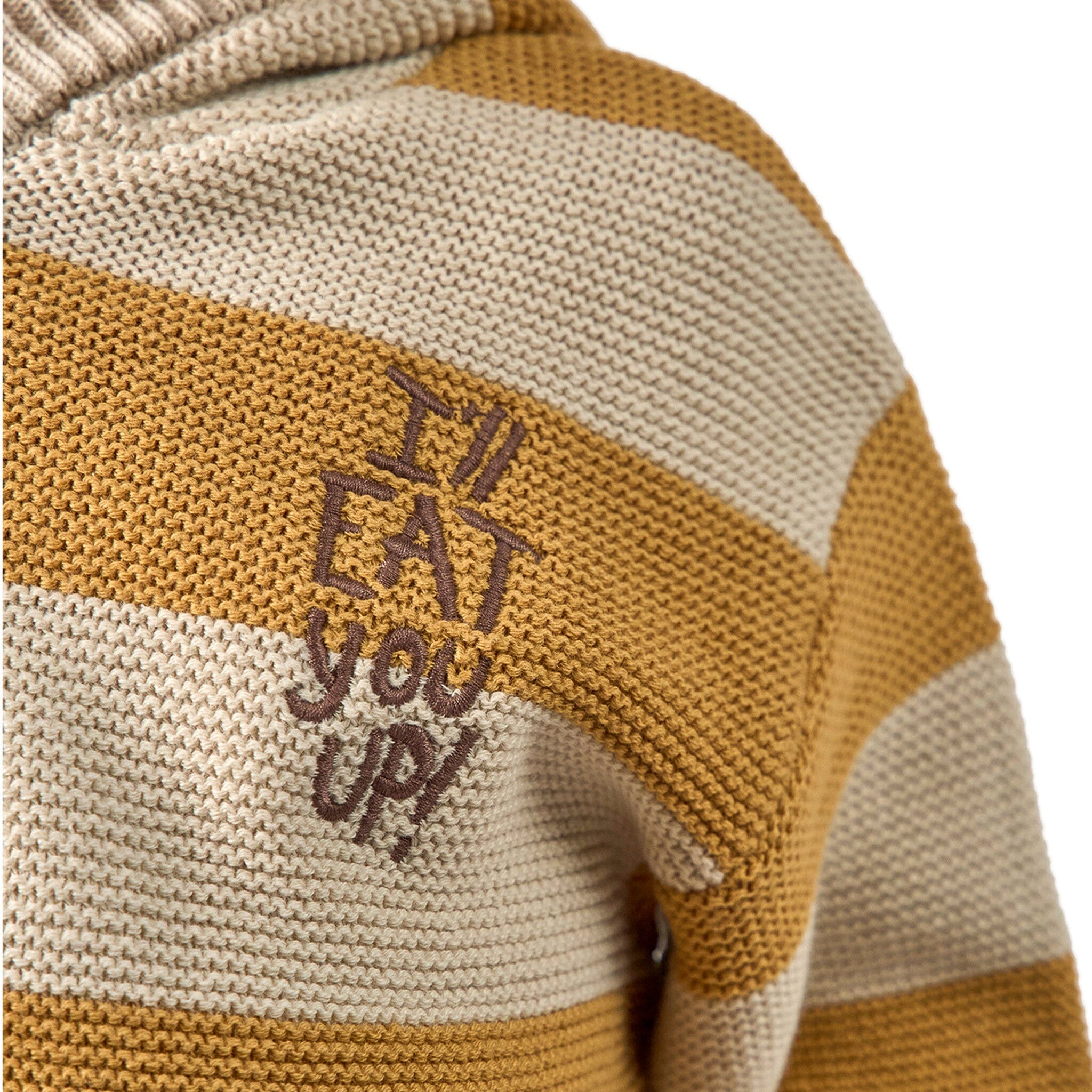 Infant & Toddler Neutral Yellow Stripe Where The Wild Things Are Hooded Sweater - Image 5