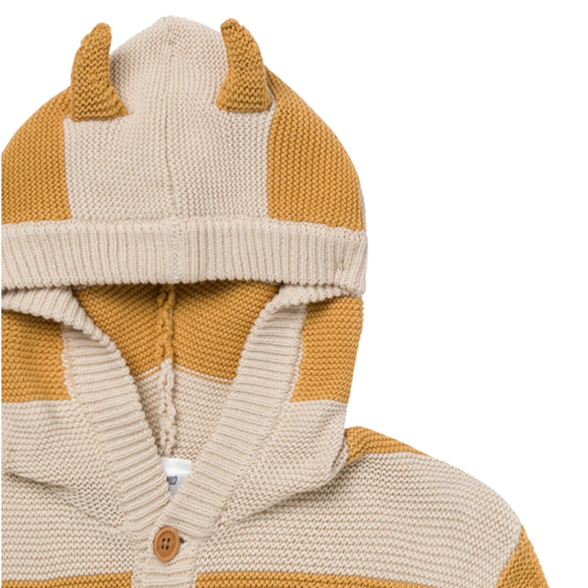 Infant & Toddler Neutral Yellow Stripe Where The Wild Things Are Hooded Sweater - Image 8