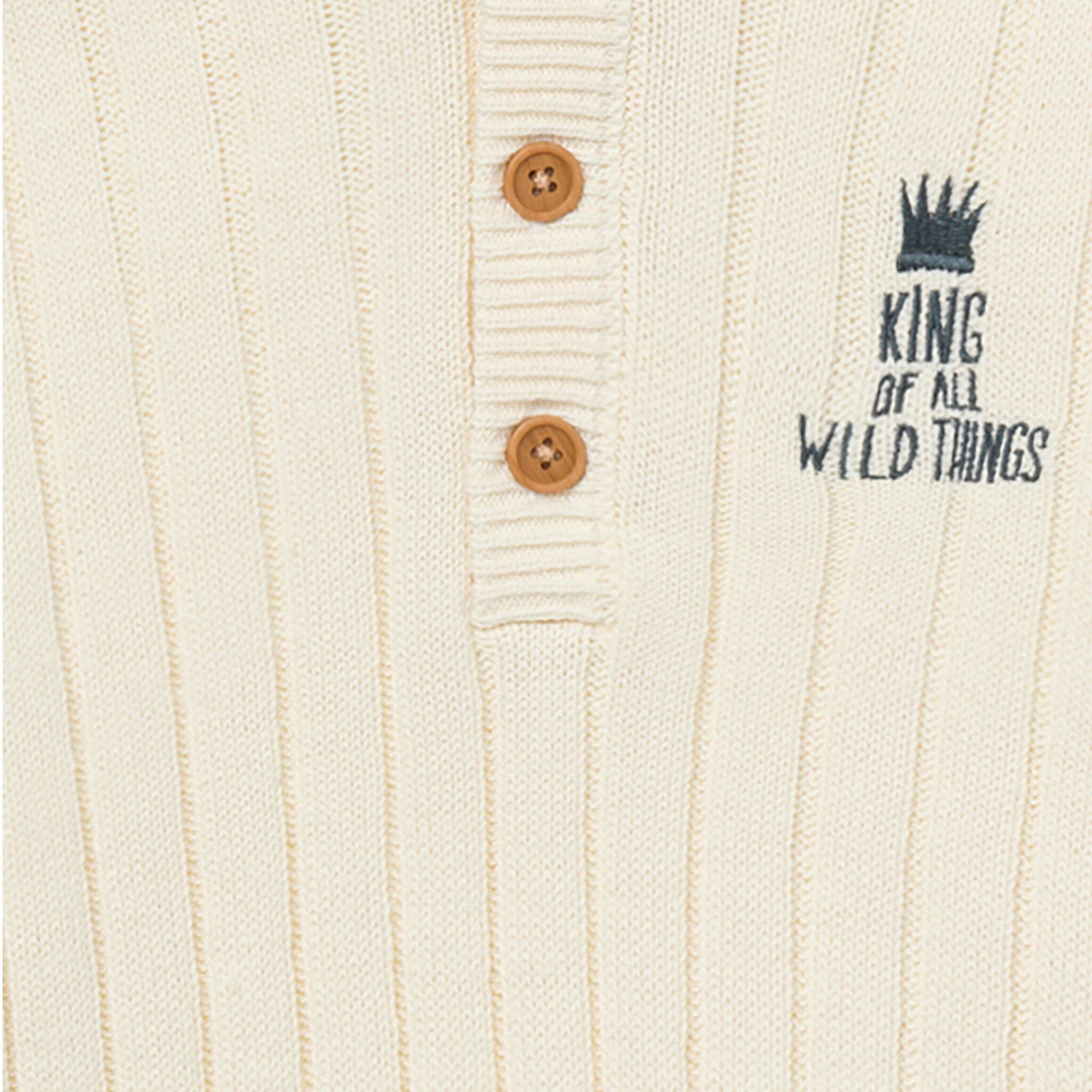 Infant & Toddler Neutral Ivory Crown Where The Wild Things Are Hooded Sweater - Image 5