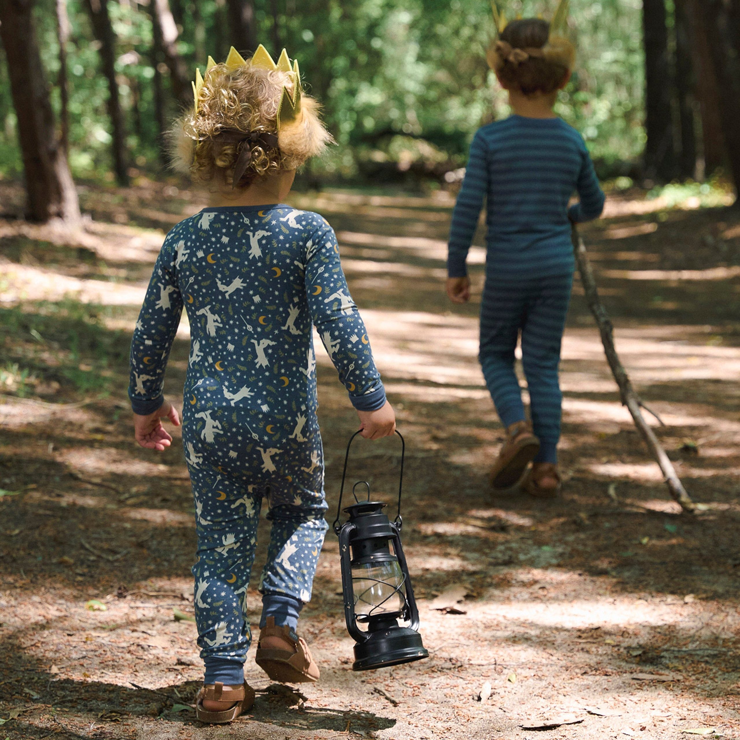 Baby & Toddler Boys Navy Where The Wild Things Are Footless Pajamas - Image 3