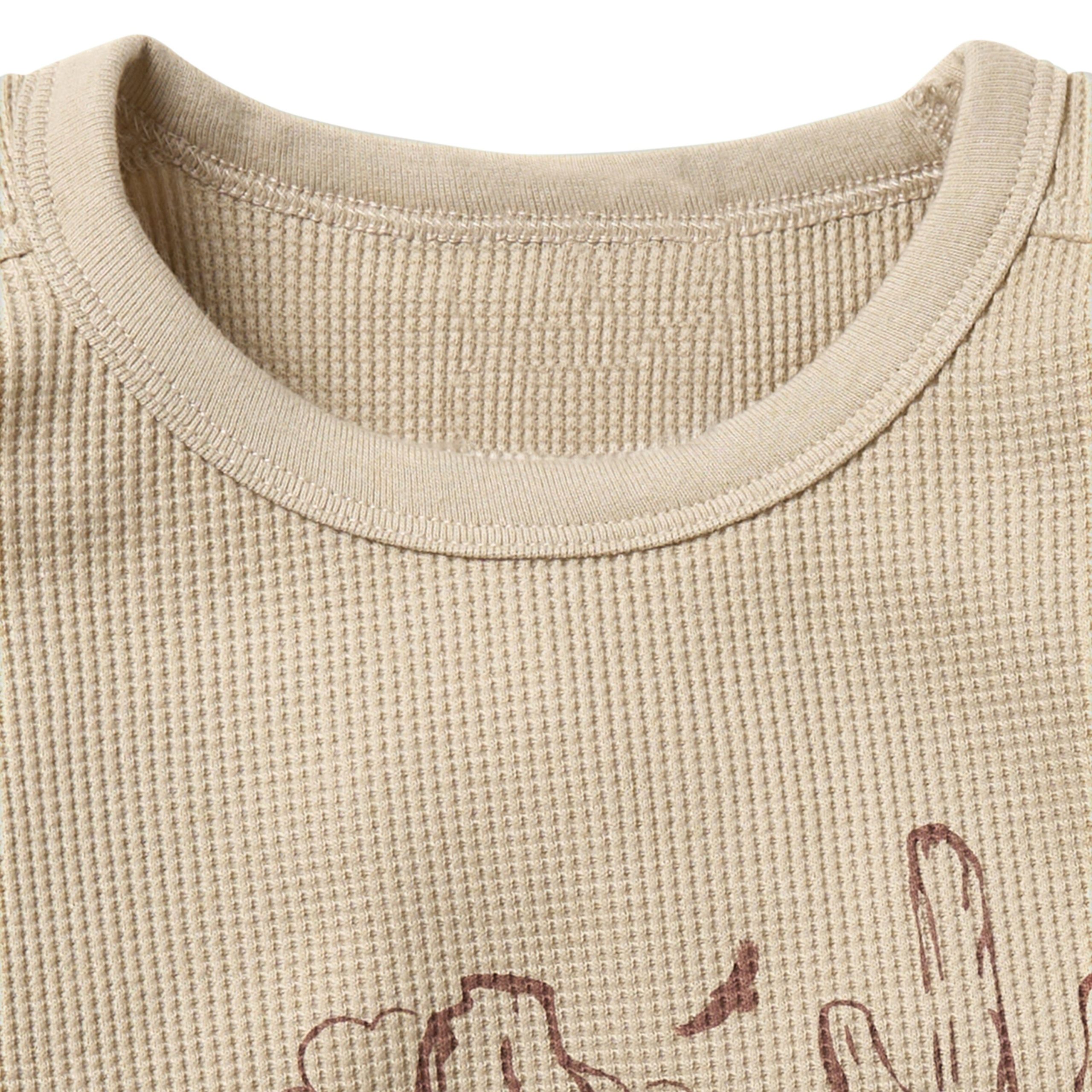2-Piece Infant & Toddler Boys Desert T-Shirt & Brown Harem Shorts Set - Image 3