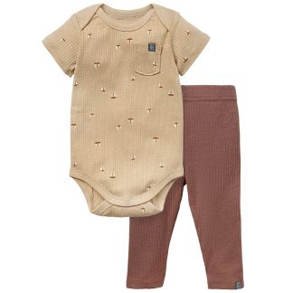 2-Piece Baby Boys Sailboat Short Sleeve Bodysuit & Pants Set