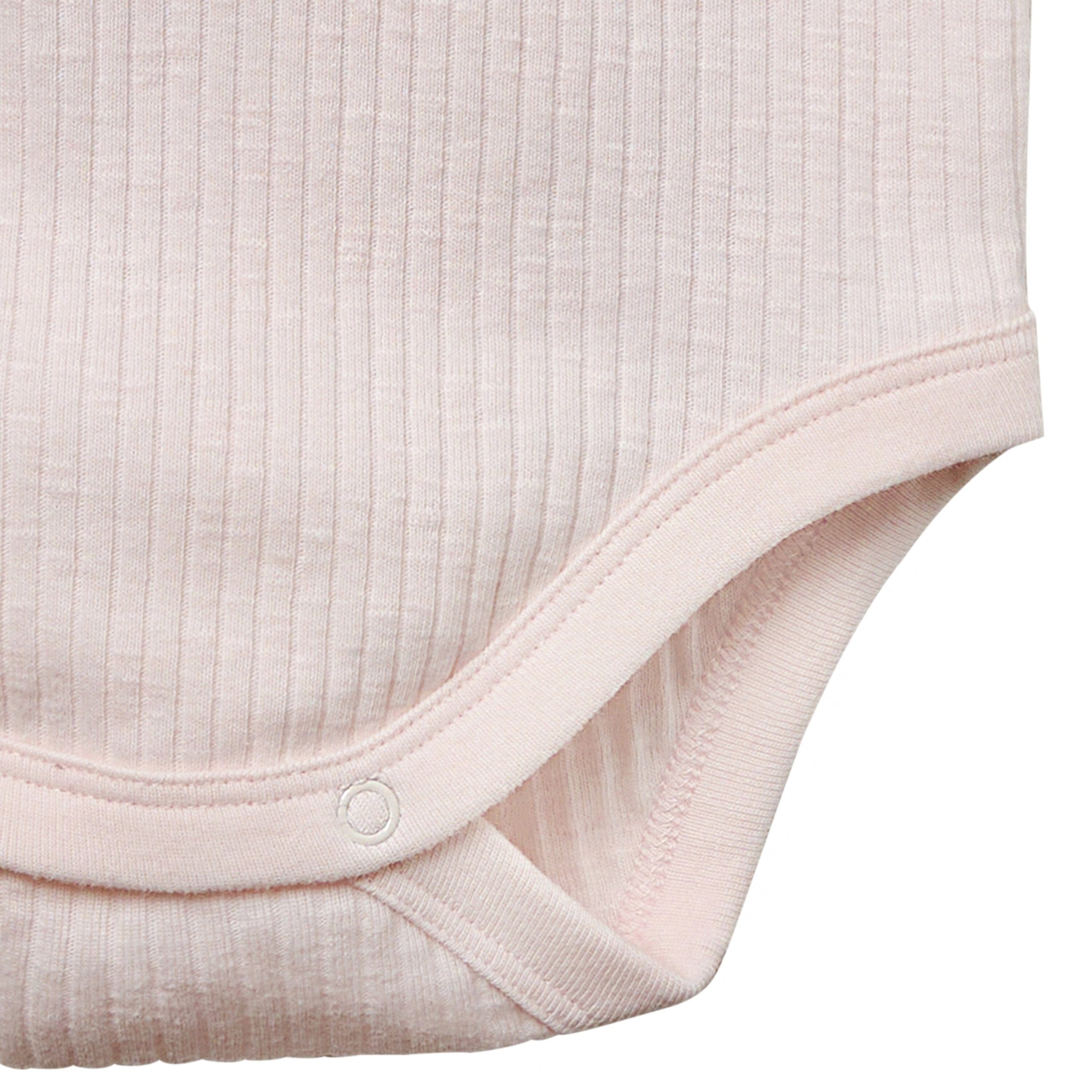 2-Piece Baby Girls Light Rose Short Sleeve Bodysuit & Spring Rose Pants Set - Image 5