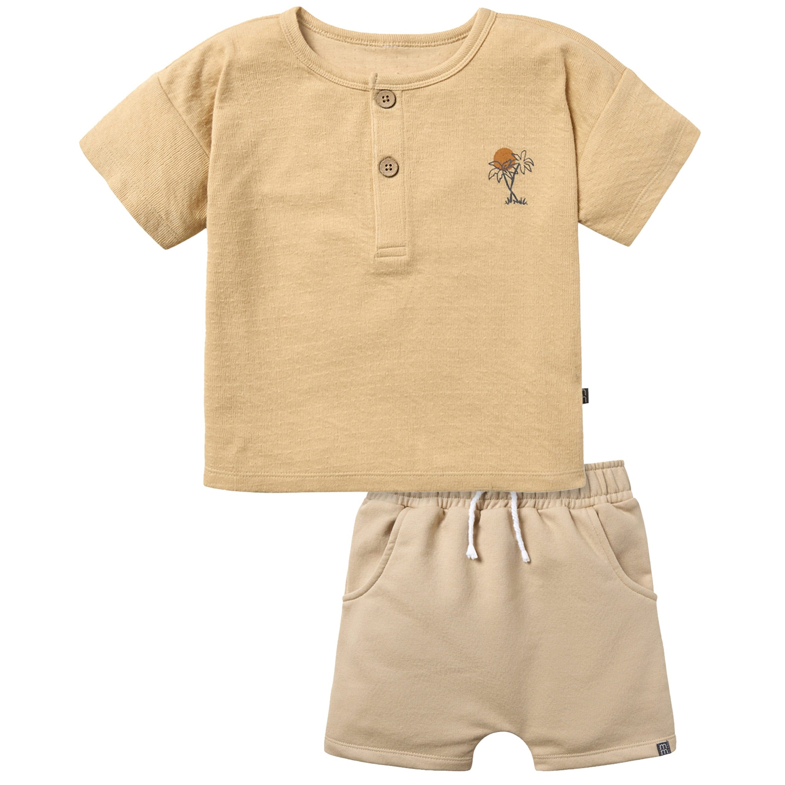 2-Piece Infant & Toddler Boys Henley Top & Shorts Set