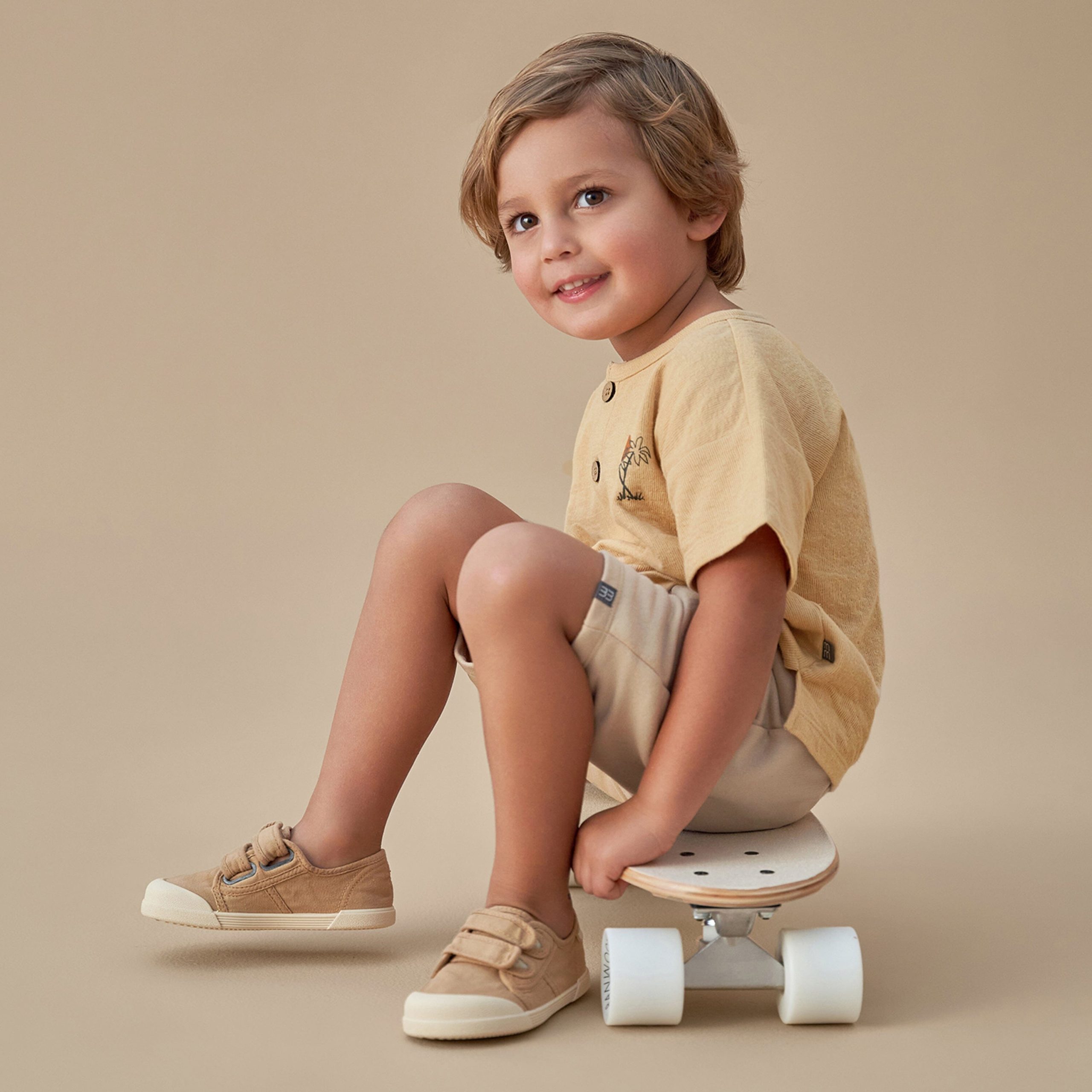 2-Piece Infant & Toddler Boys Henley Top & Shorts Set - Image 3