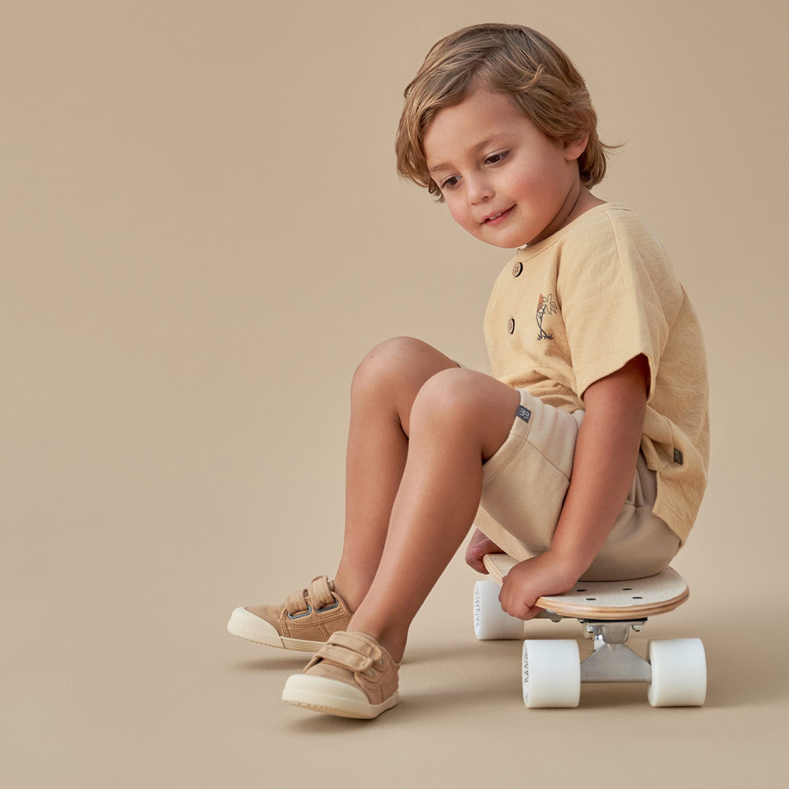 2-Piece Infant & Toddler Boys Henley Top & Shorts Set - Image 5