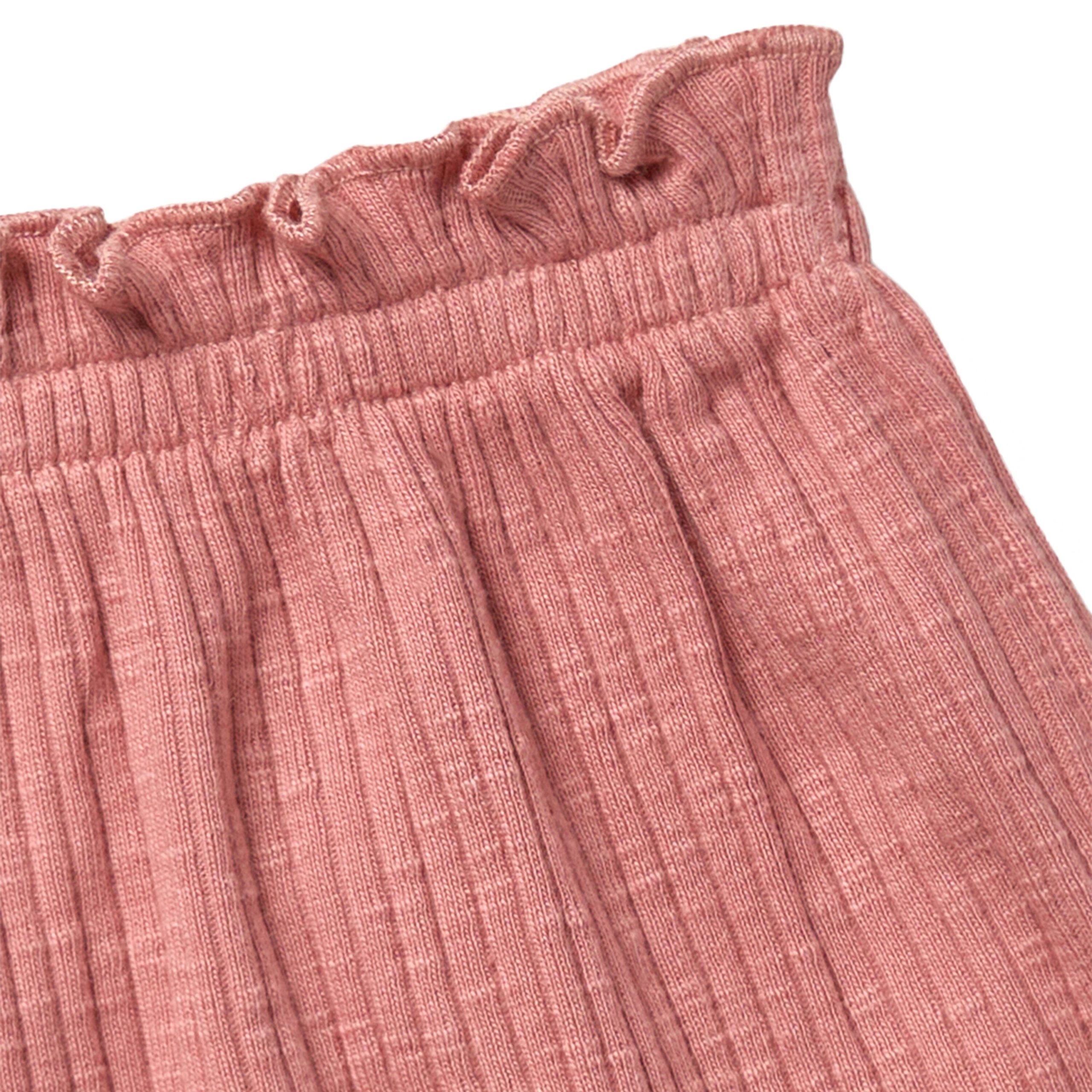 2-Piece Infant & Toddler Girls Rose Ruffled Sleeveless Top & Wide Leg Shorts Set - Image 12
