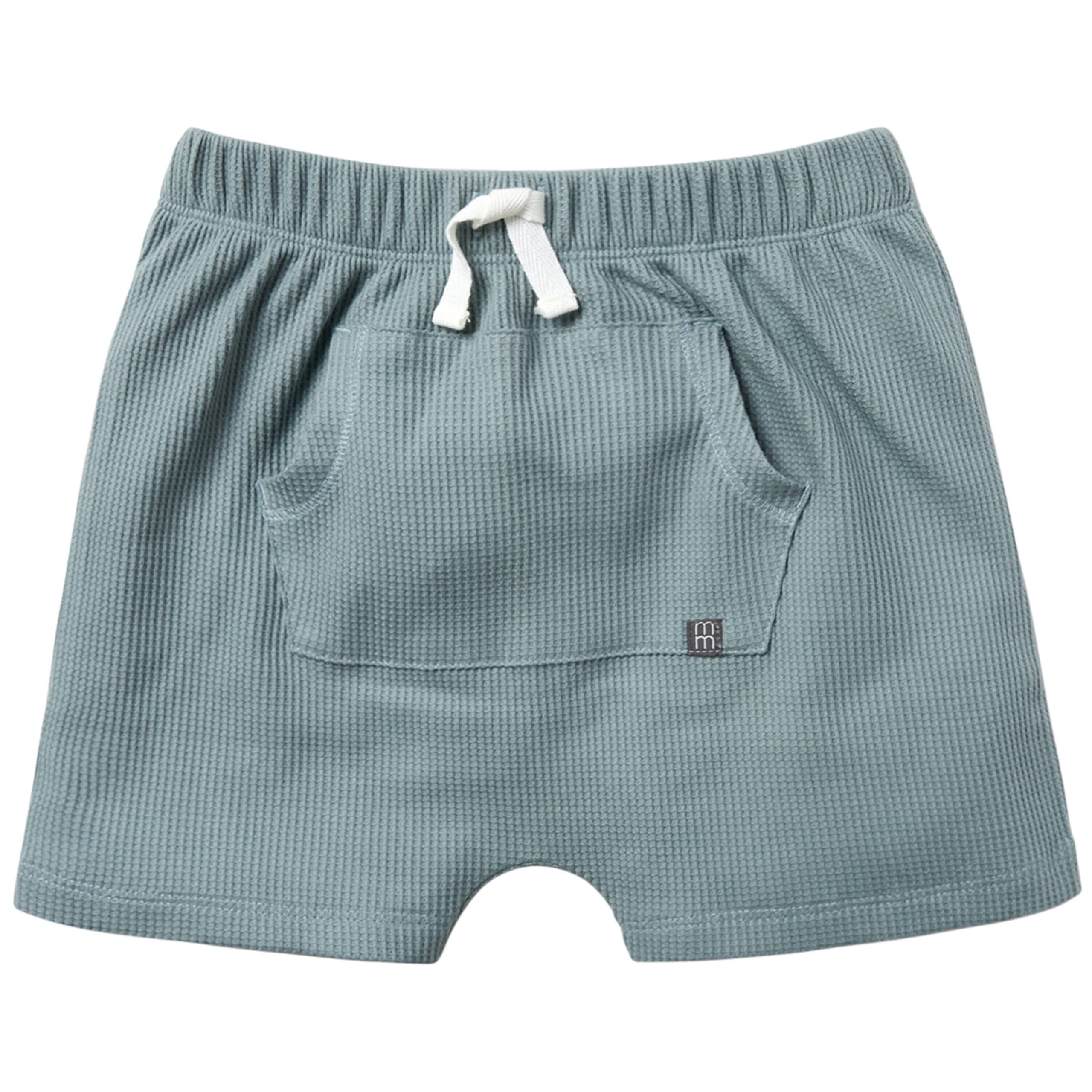 2-Piece Infant & Toddler Boys Ivory Stripe Collar Top & Harem Shorts Set - Image 7