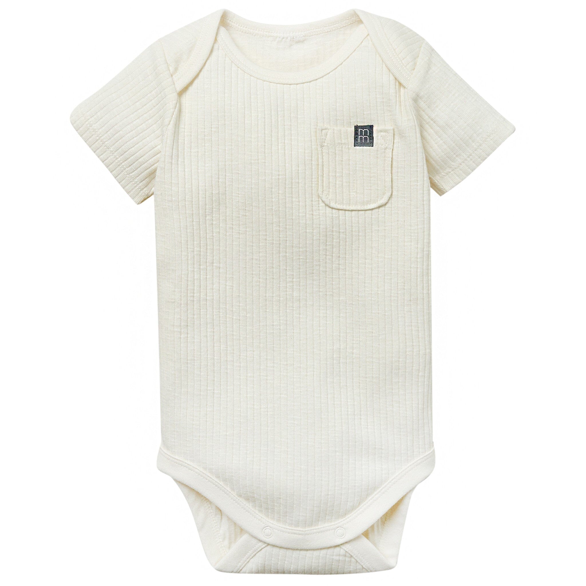 Baby Neutral Ivory Short Sleeve Bodysuit