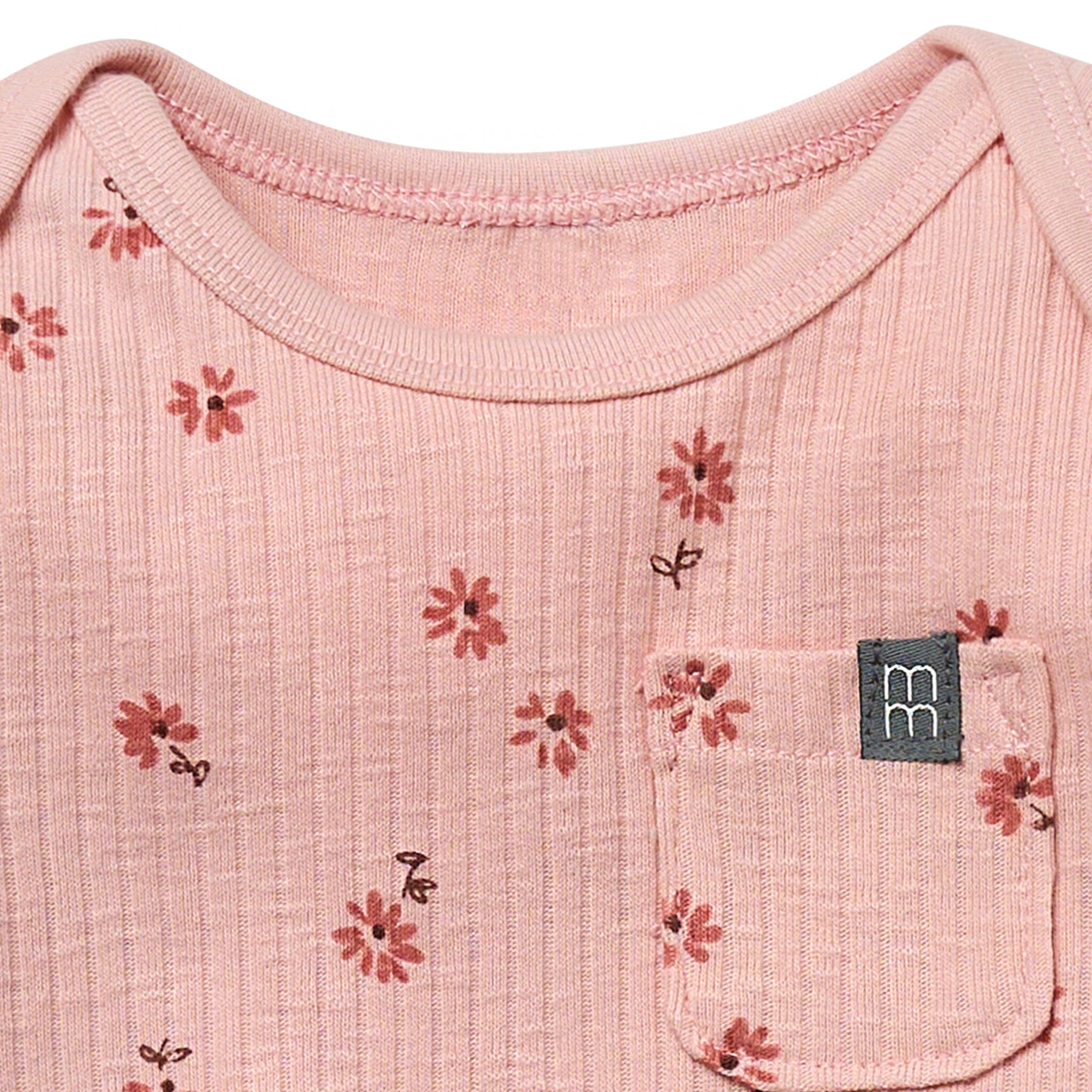 Baby Girls Rose Flower Short Sleeve Bodysuit - Image 4