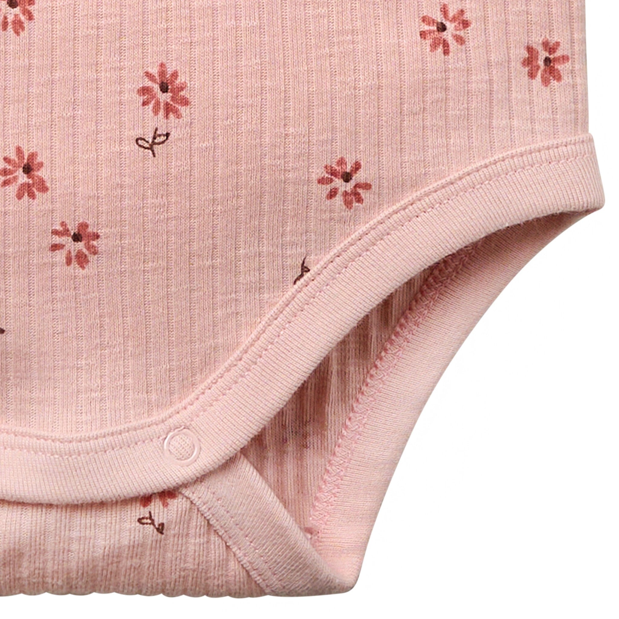 Baby Girls Rose Flower Short Sleeve Bodysuit - Image 6