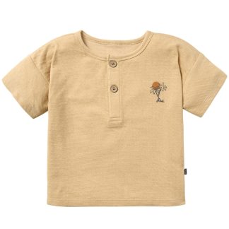 Infant & Toddler Boys Tan Henley Top