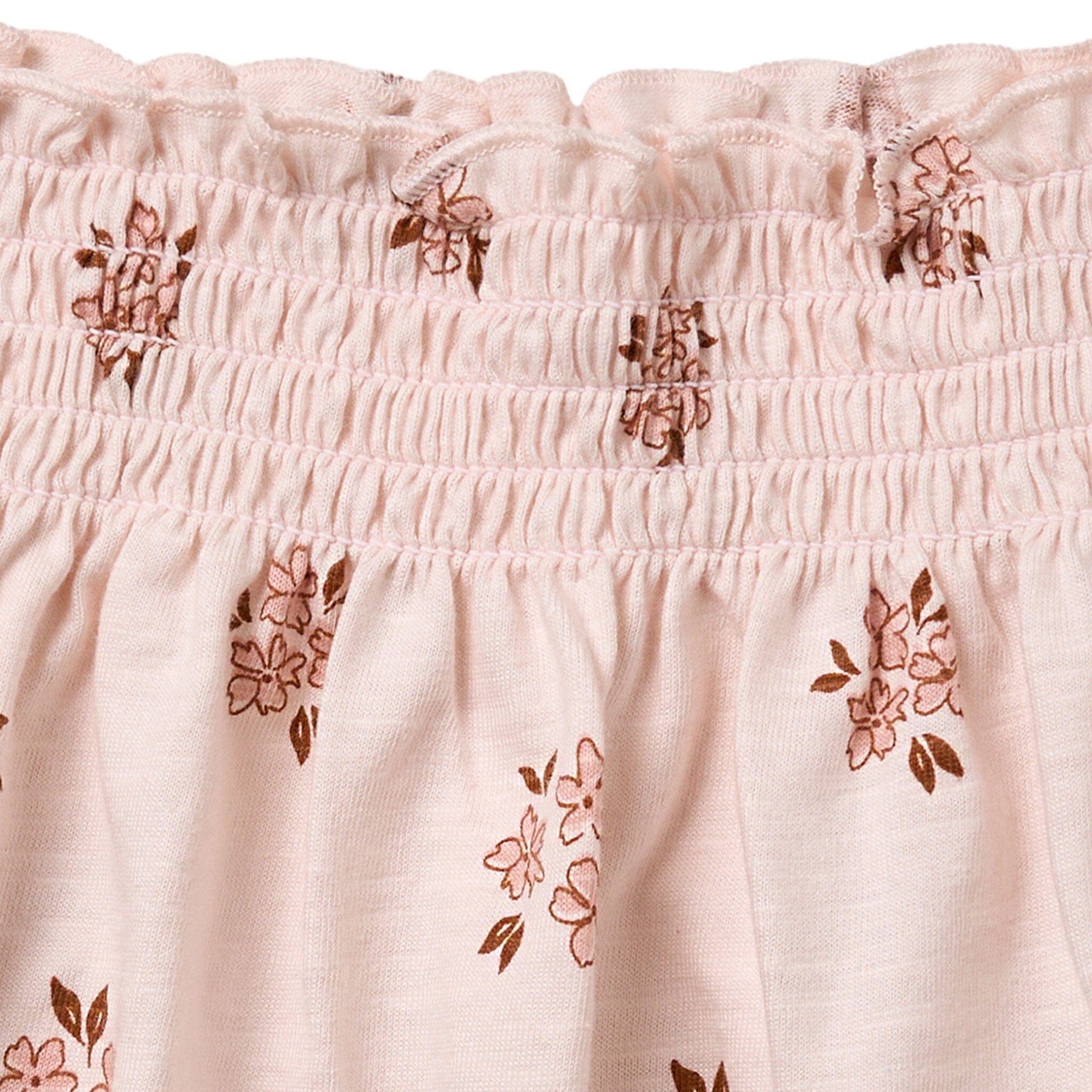 Infant & Toddler Girls Light Rose Floral Smocked Sleeveless Top - Image 4