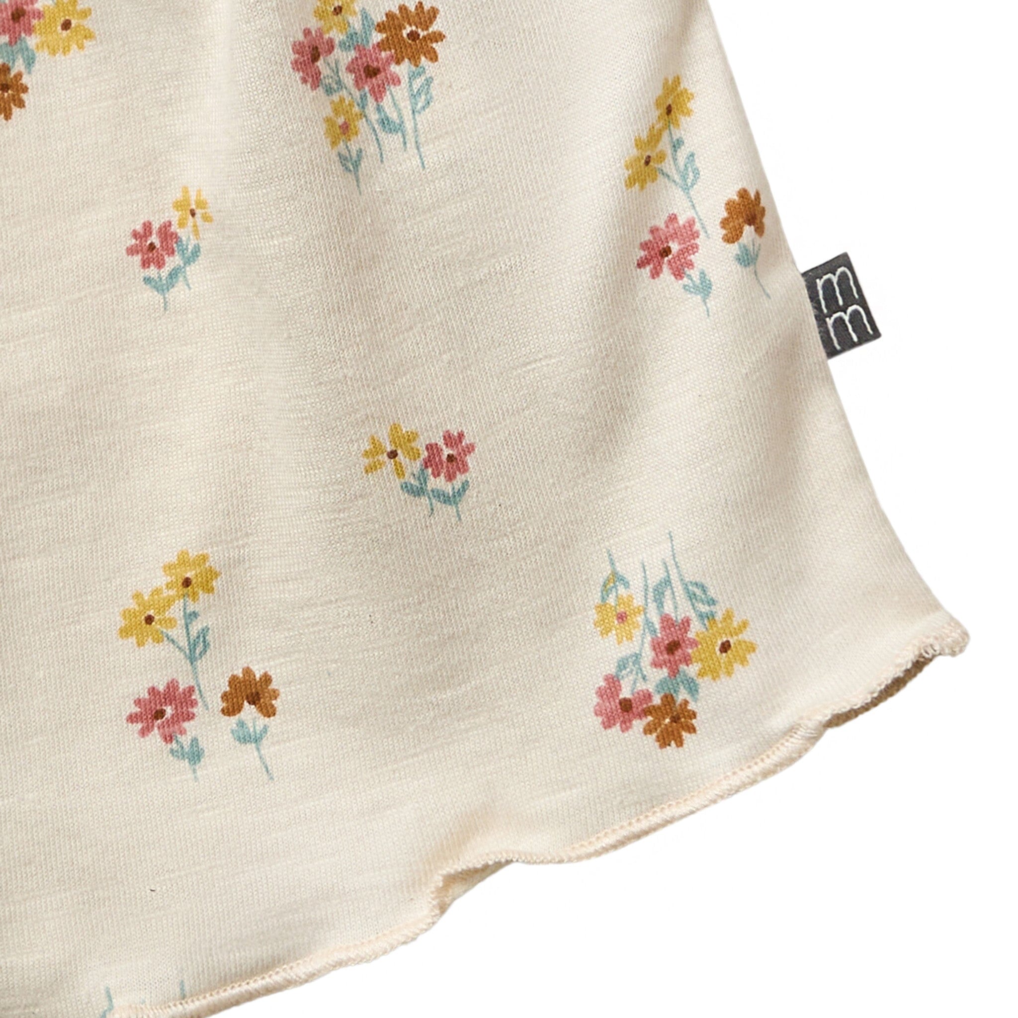Infant & Toddler Girls Light Beige Flowers Smocked Sleeveless Top - Image 7