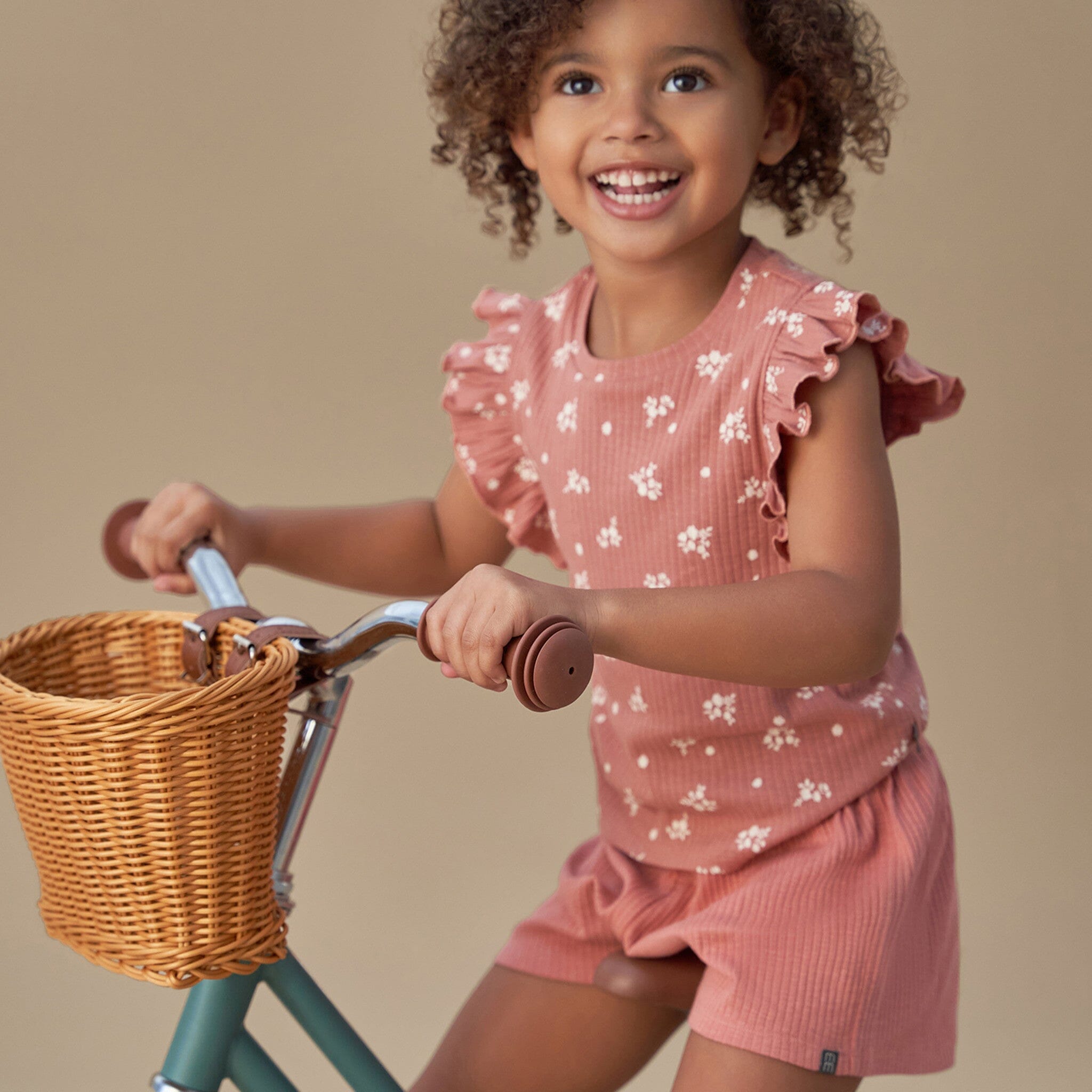 Infant & Toddler Girls Rose Wide Leg Shorts - Image 2