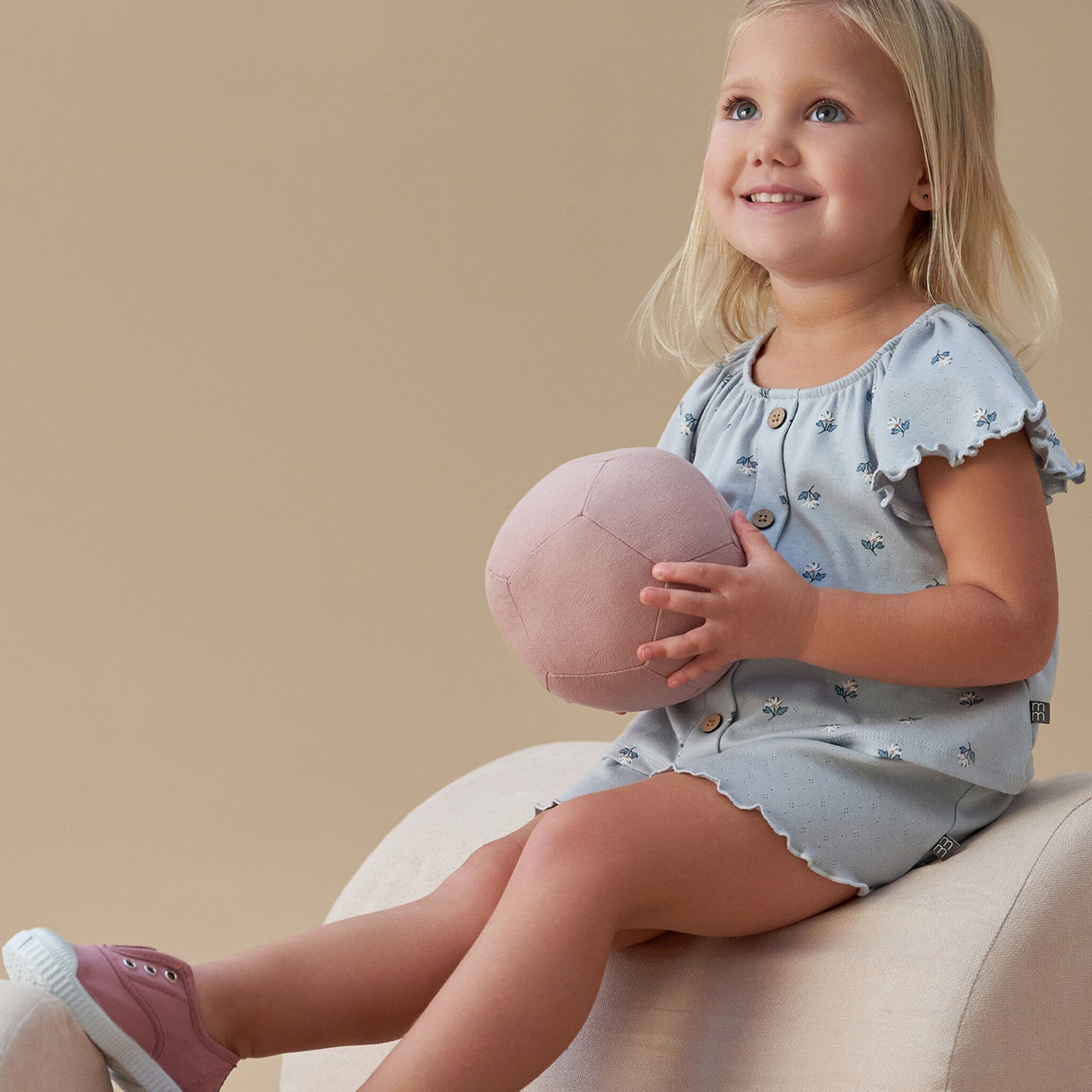 Infant & Toddler Girls Light Blue Wide Leg Shorts - Image 3