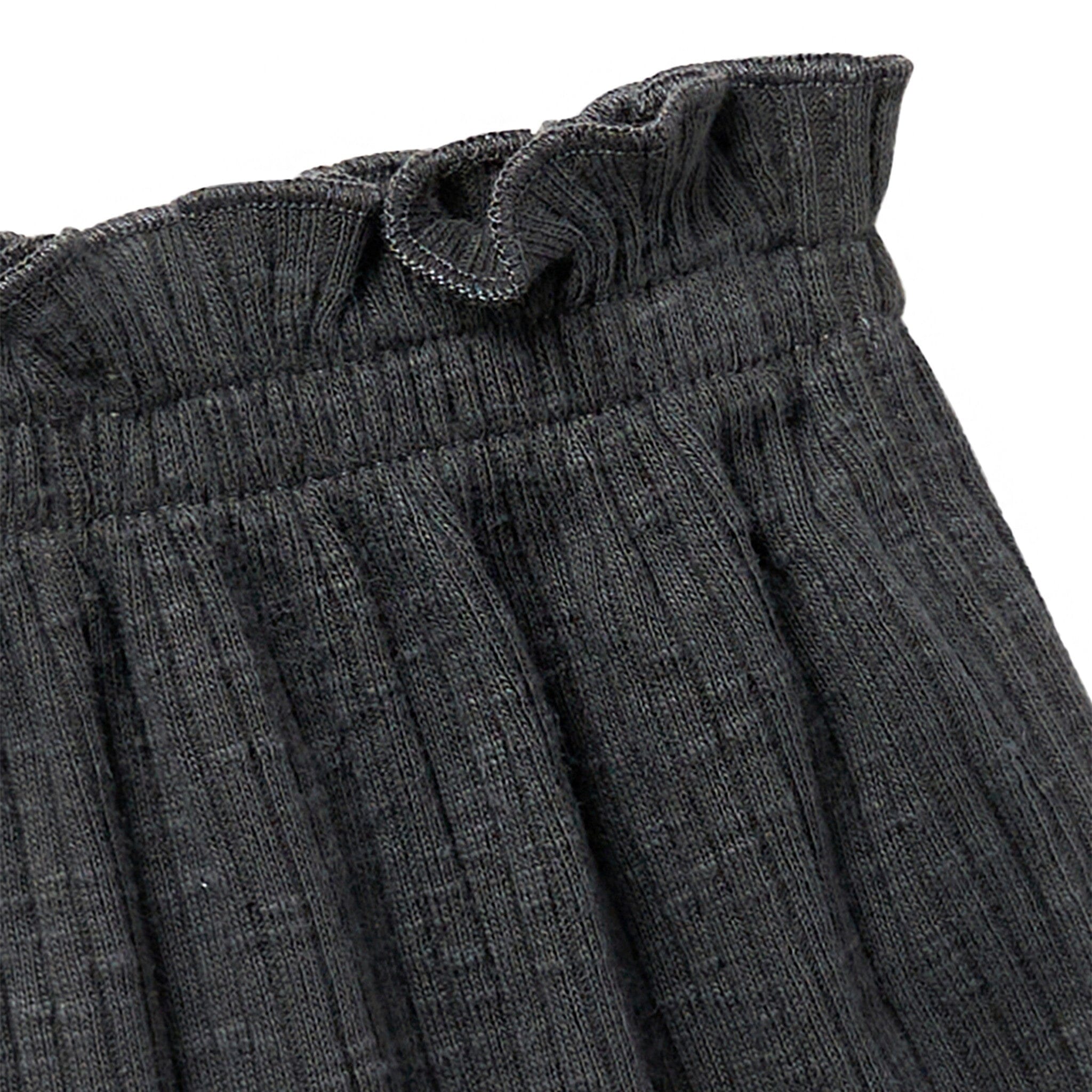 Infant & Toddler Girls Dark Grey Wide Leg Shorts - Image 3