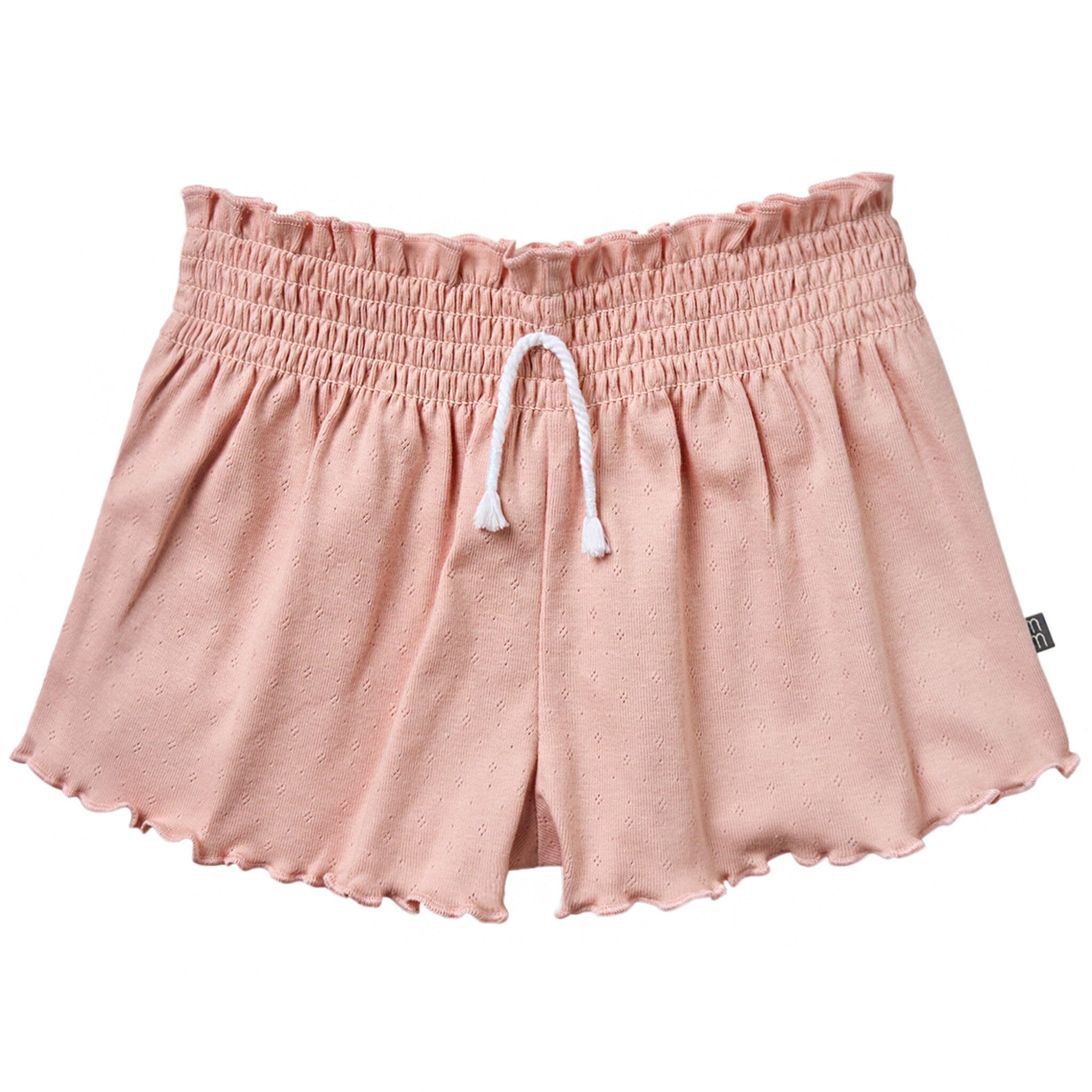 Infant & Toddler Girls Light Rose Smocked Wide Leg Shorts