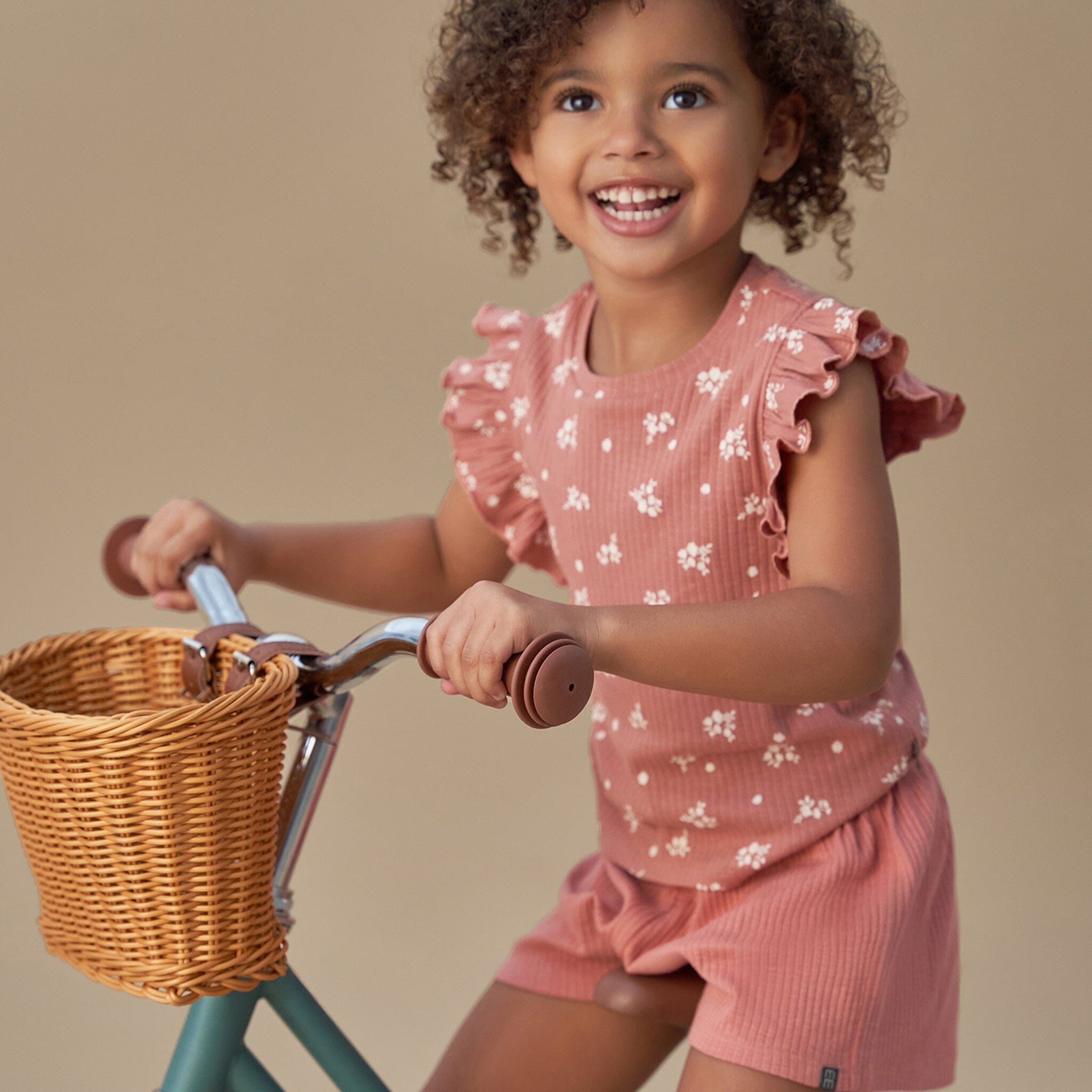 Infant & Toddler Girls Rose Floral Ruffle Sleeveless Top - Image 3