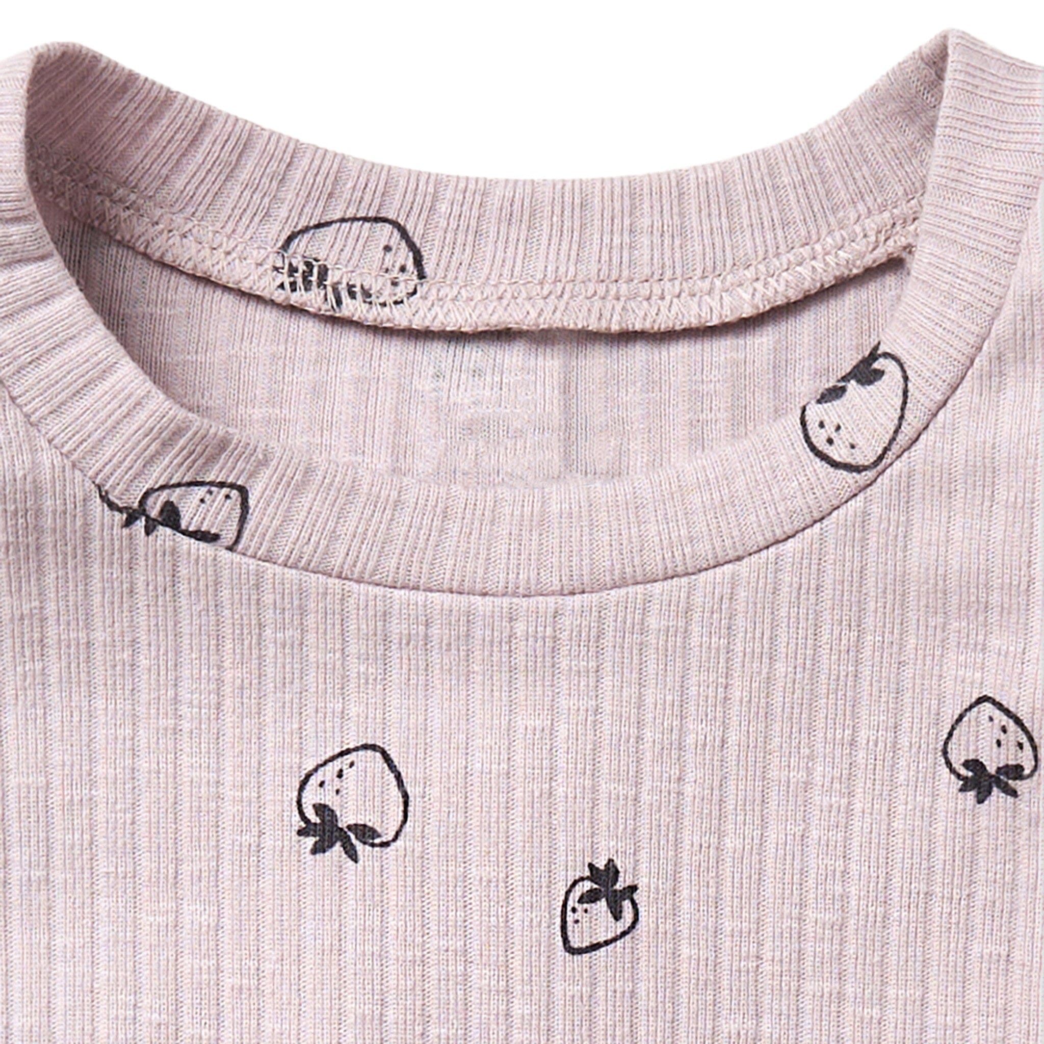 Infant & Toddler Girls Light Lilac Strawberry Ruffle Sleeveless Top - Image 2