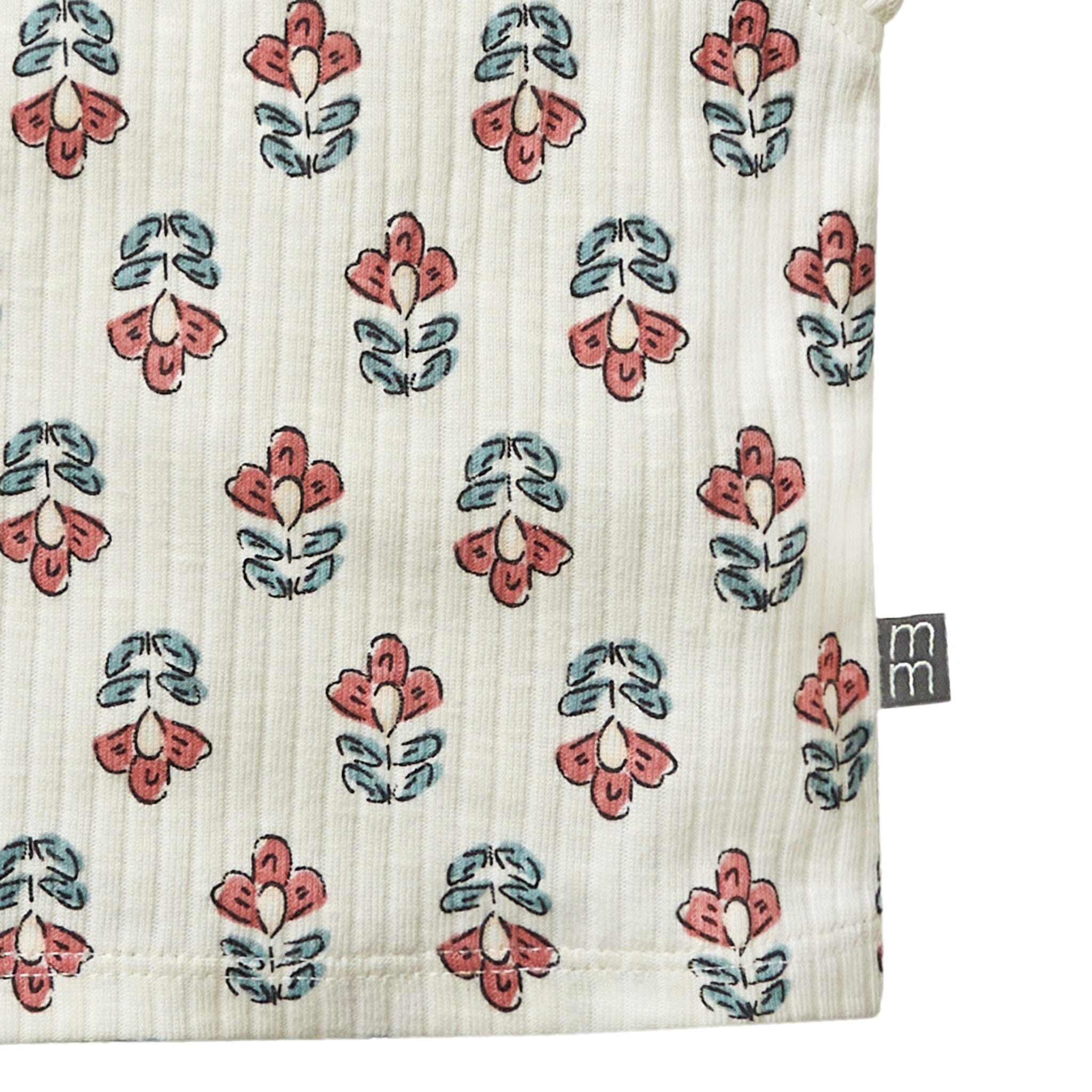 Infant & Toddler Girls Ivory Flower Ruffle Sleeveless Top - Image 8