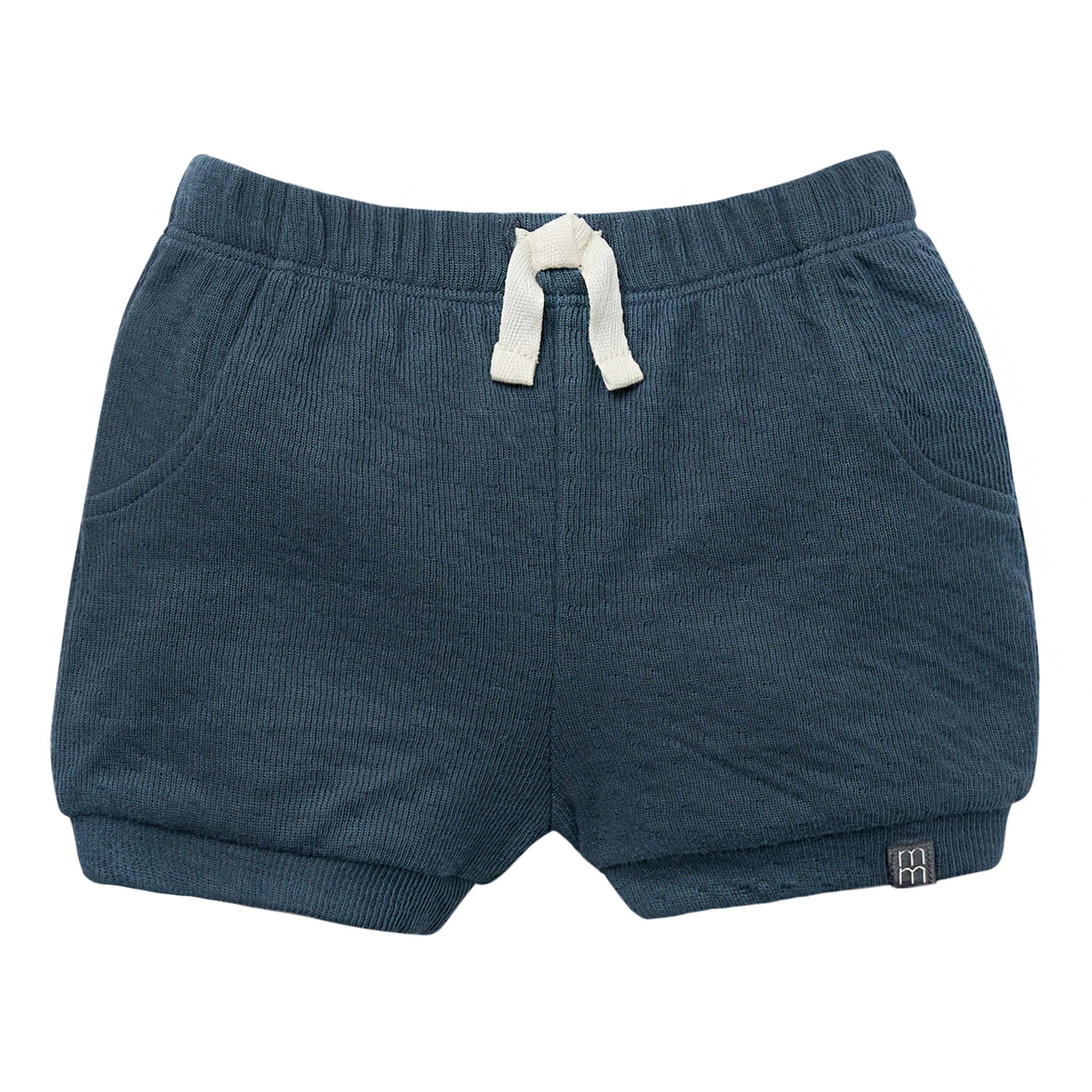 Baby Boys Dark Blue Cuffed Shorts