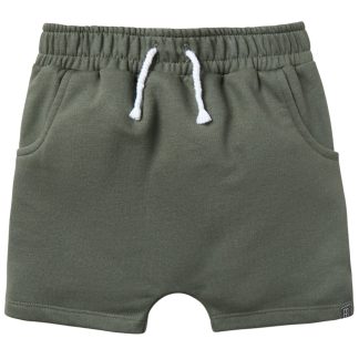 Infant & Toddler Boys Dark Green Harem Shorts