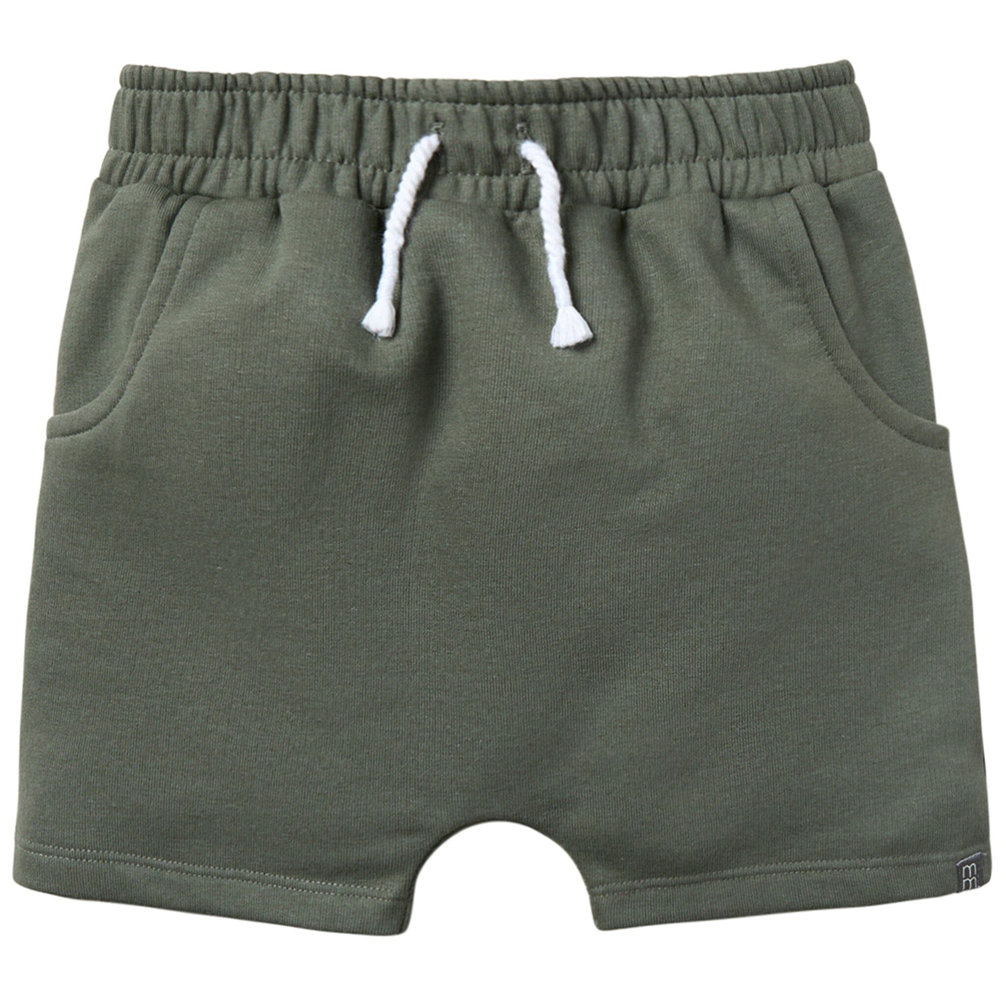 Infant & Toddler Boys Dark Green Harem Shorts