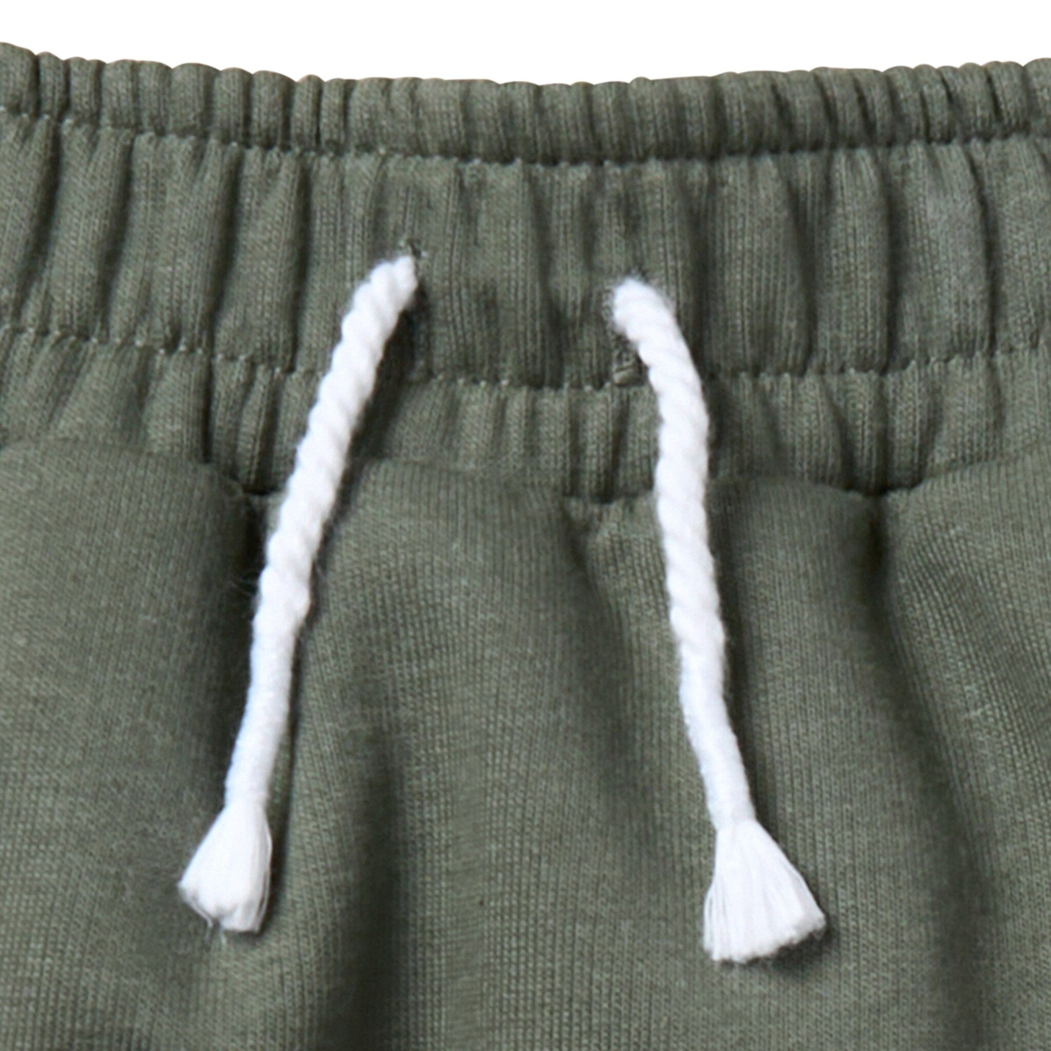 Infant & Toddler Boys Dark Green Harem Shorts - Image 4